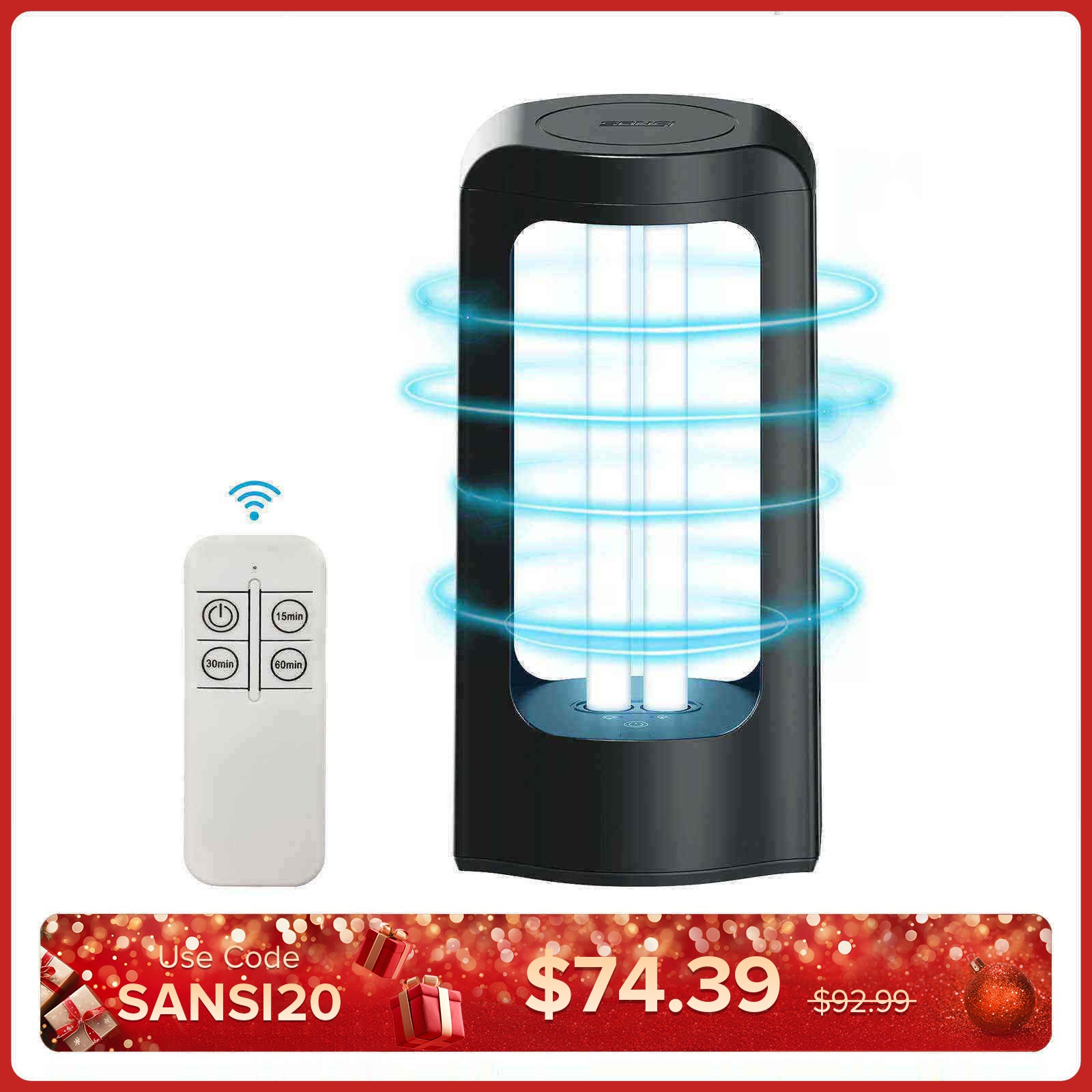 27-W-UV-Licht-Desinfektionsmittel mit Fernbedienung (NUR USA)