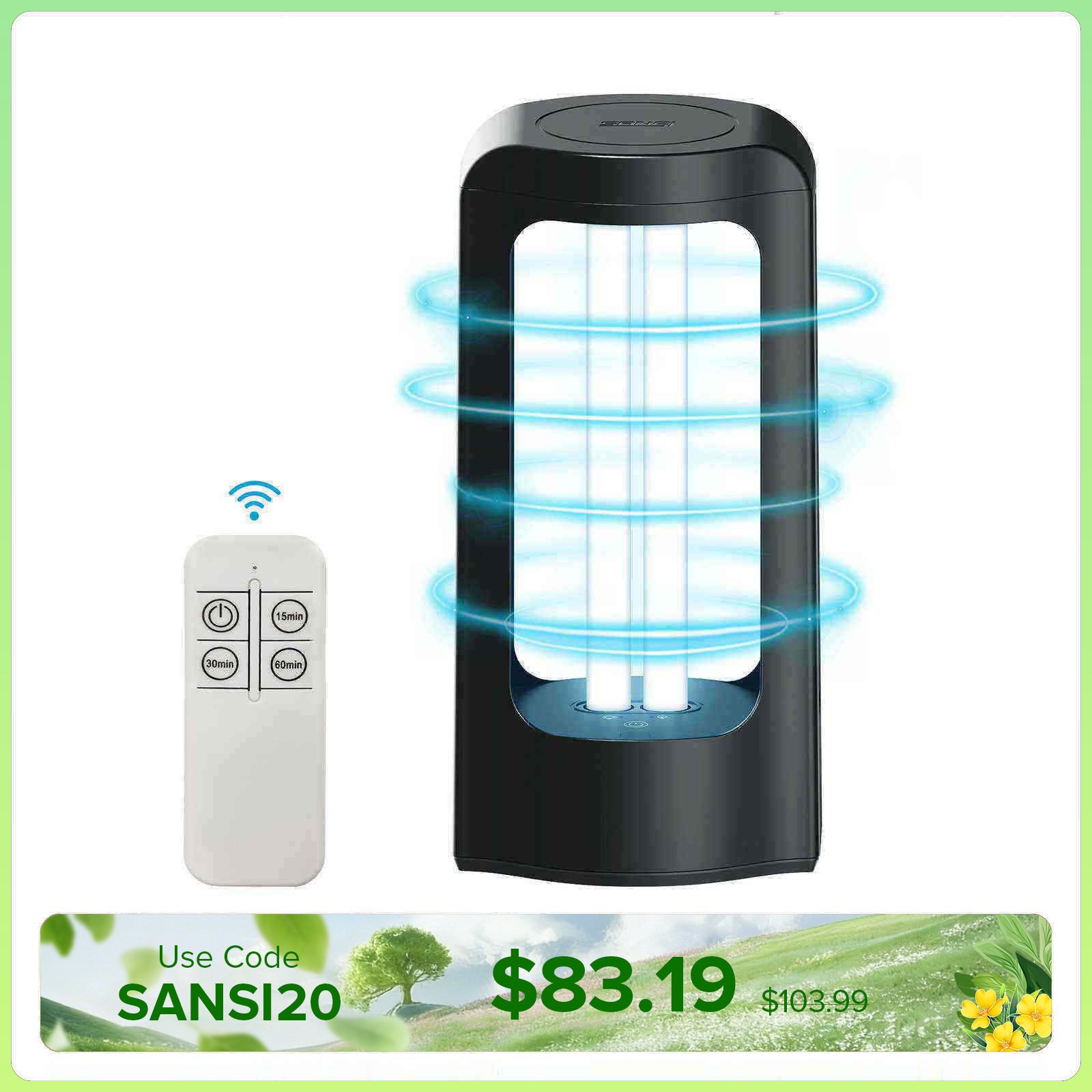 42W UV Light Sanitizer with Remote Control