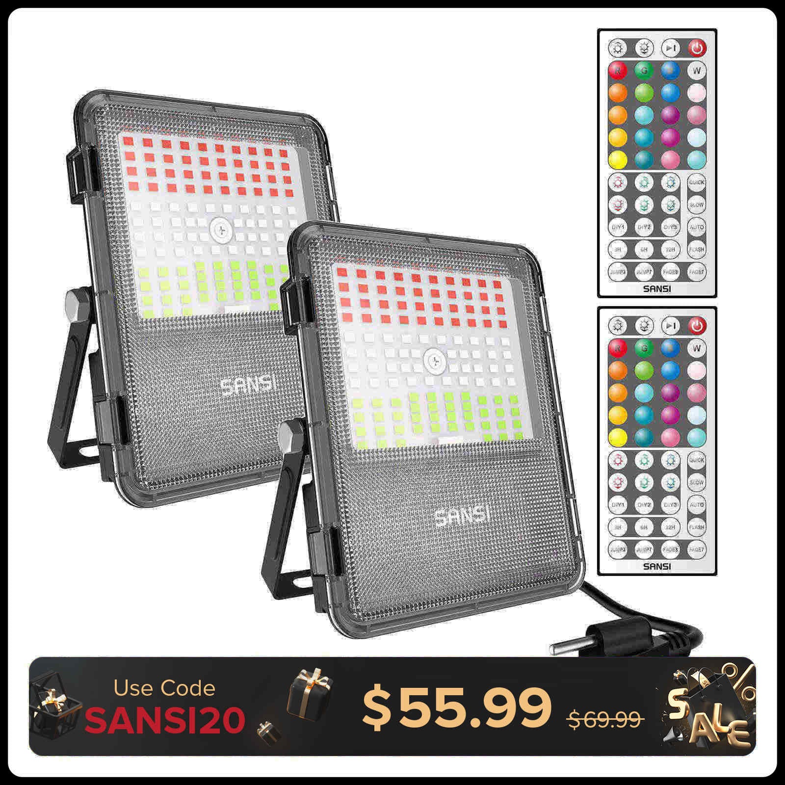 120W RGB LED Flood Light (US ONLY)