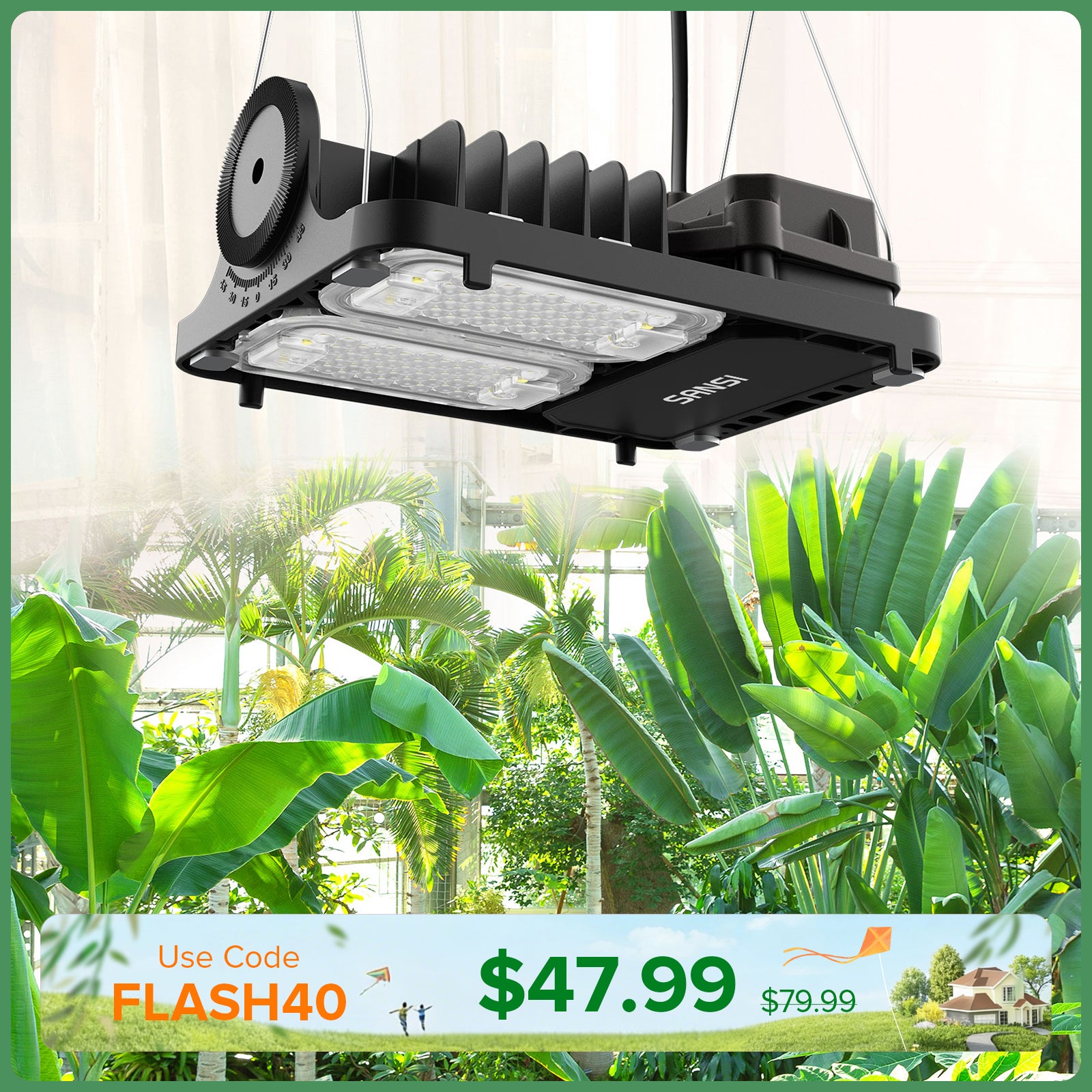 Dimmable 70W LED Grow Light (EU/UK ONLY)