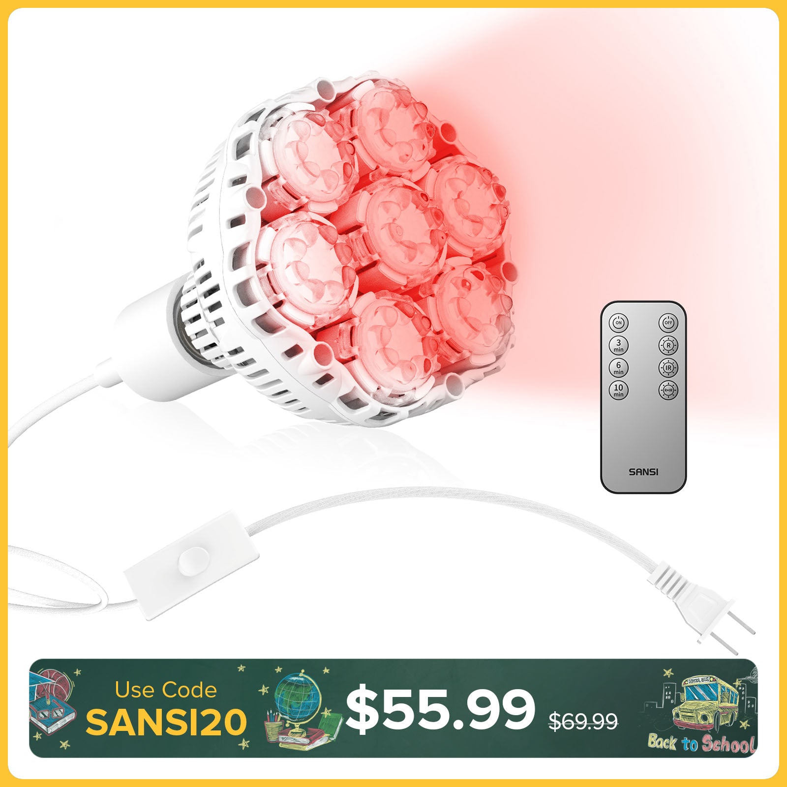SANSI 32W Red Light Therapy for Body Face(US/CA ONLY)