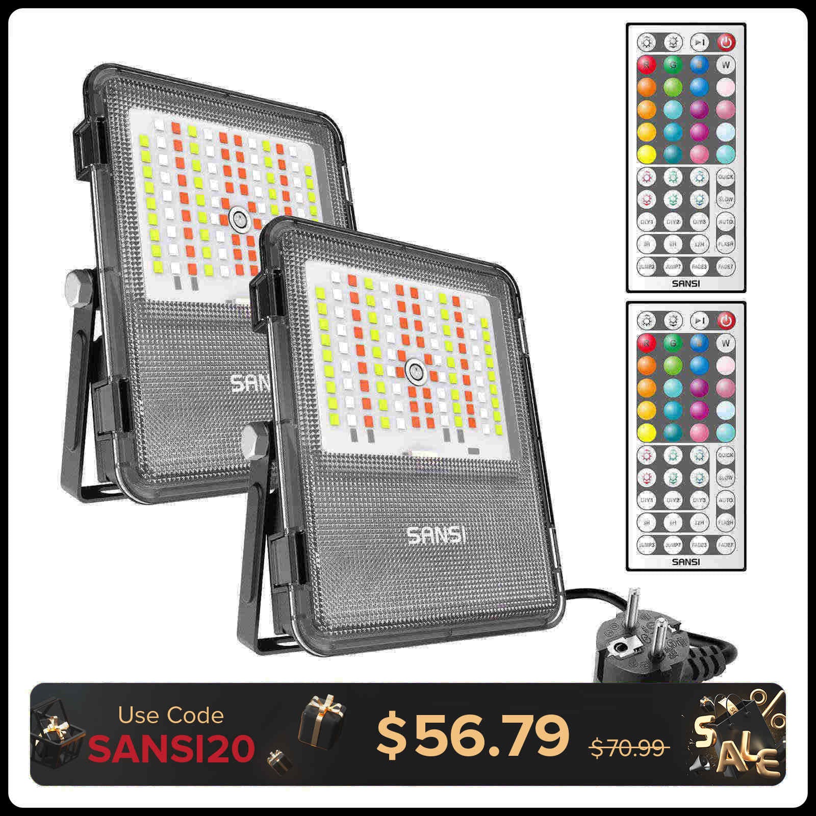 20W RGB LED Flood Light (EU ONLY)