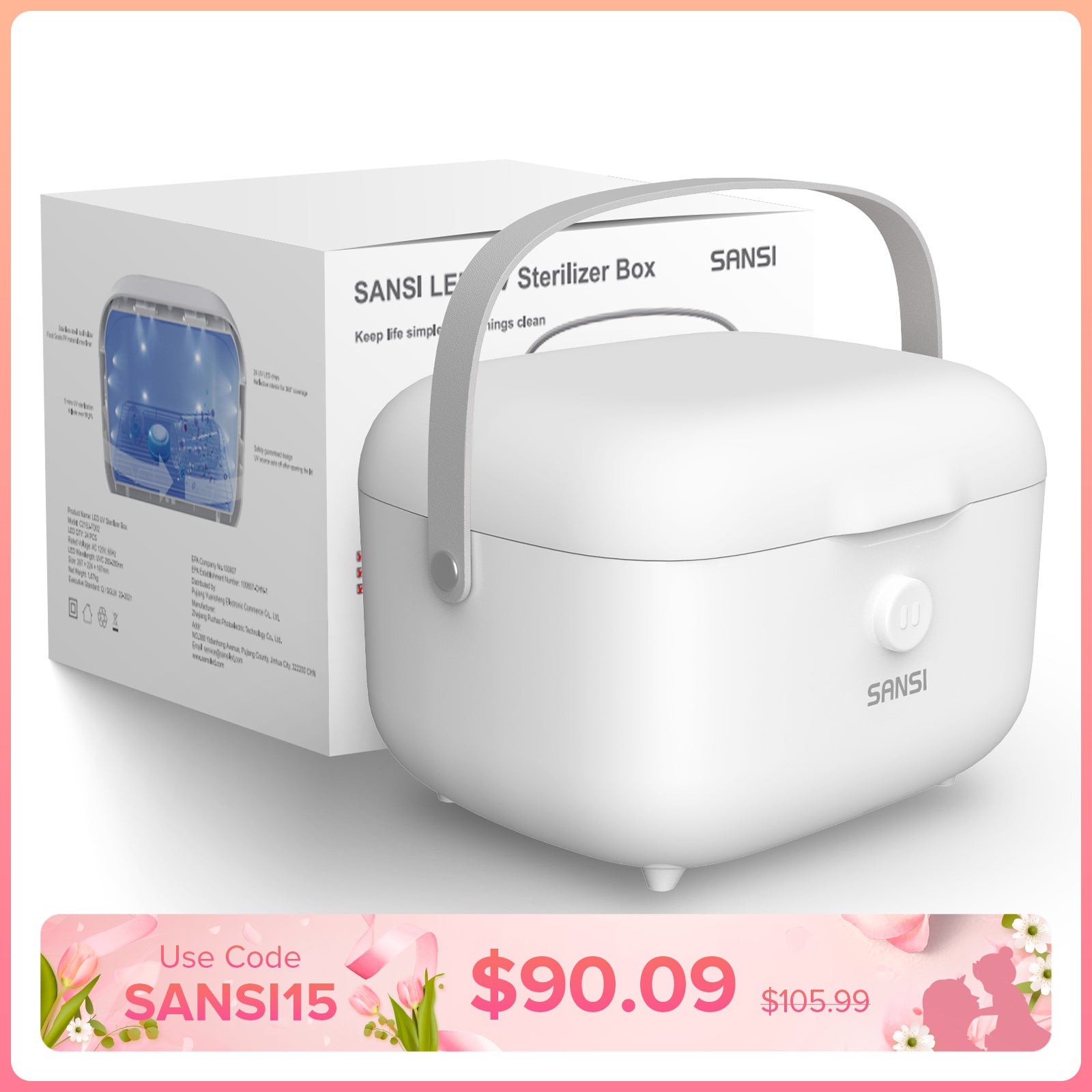 15W UV Light Sanitizer Box (US ONLY) – SANSI Lighting