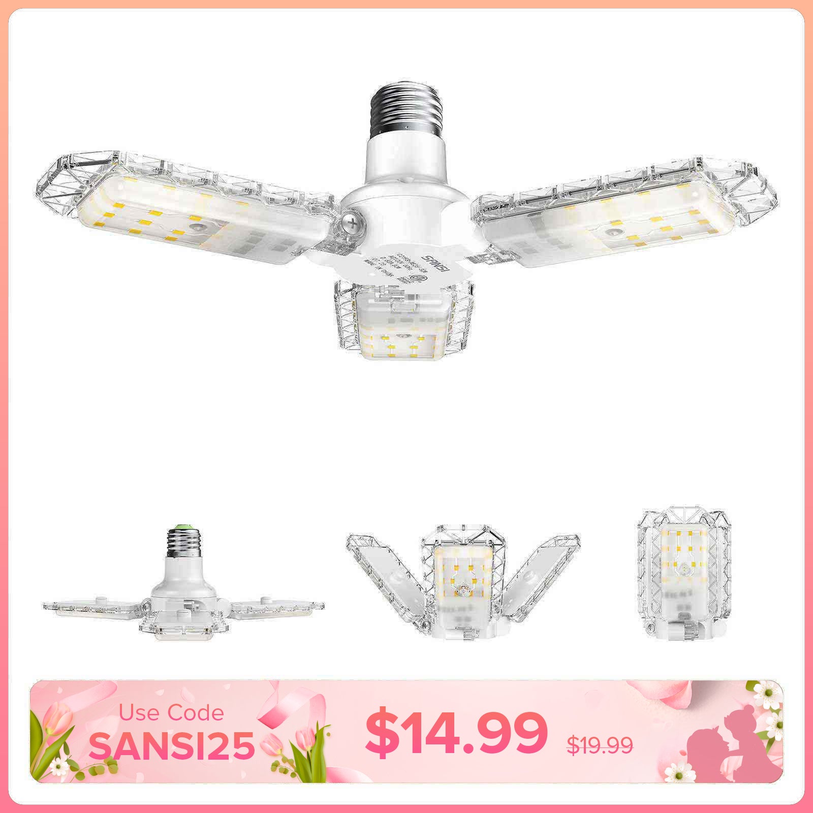 Pannello luminoso da garage da 30 W (SOLO USA)