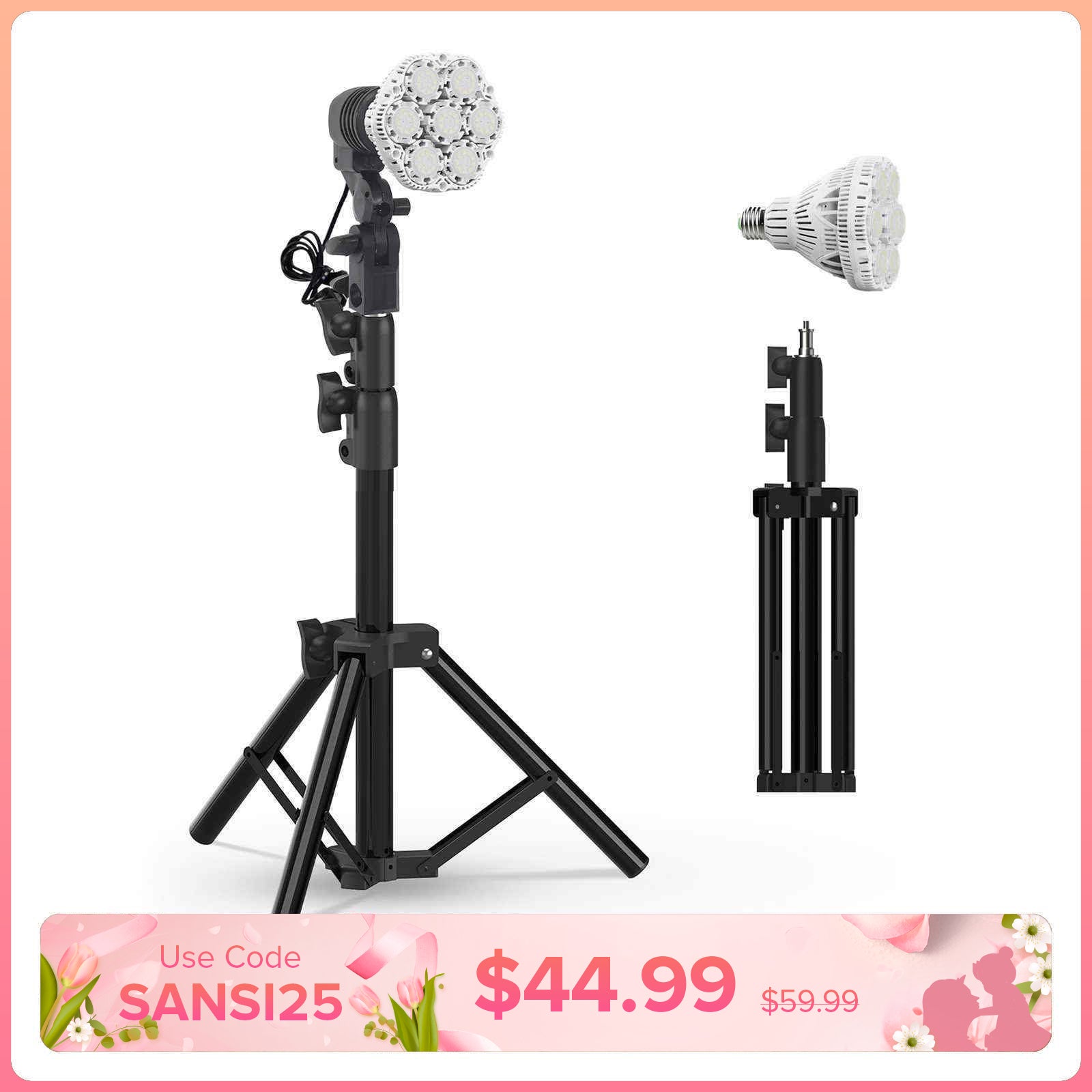 Lampada da lavoro a LED BR30 da 40 W con supporto (SOLO USA)