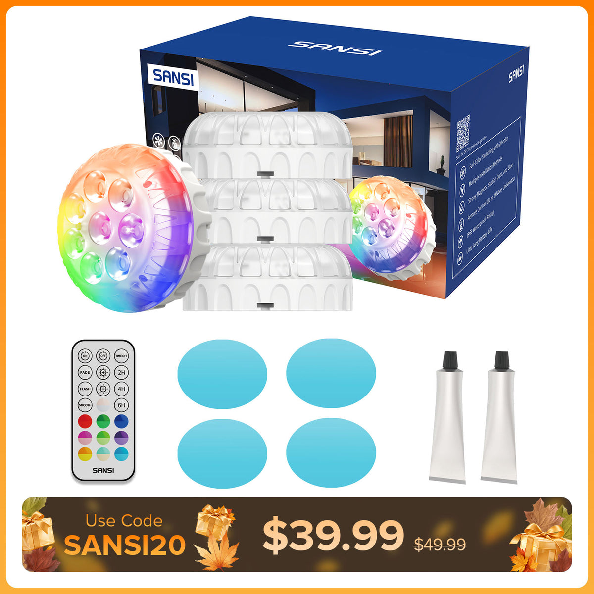 SANSI Verbesserte RGB-Poolbeleuchtung