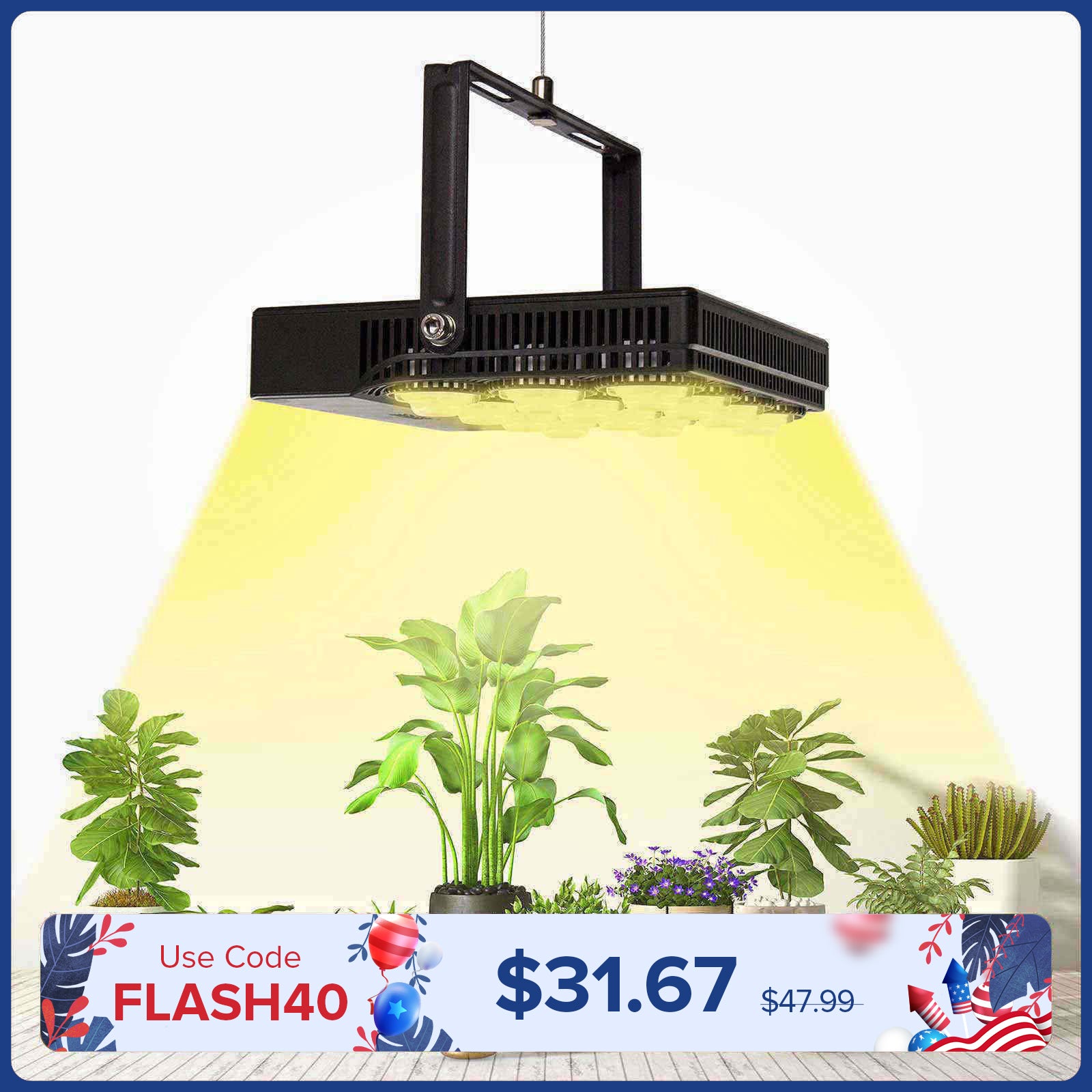 45W Panel LED Grow Light (UK ONLY)
