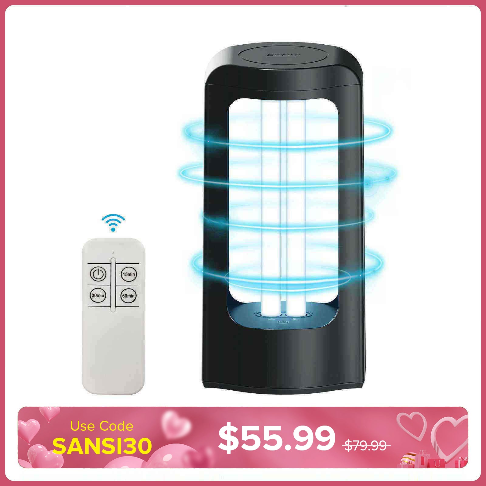 27W UV Light Sanitizer with Remote Control