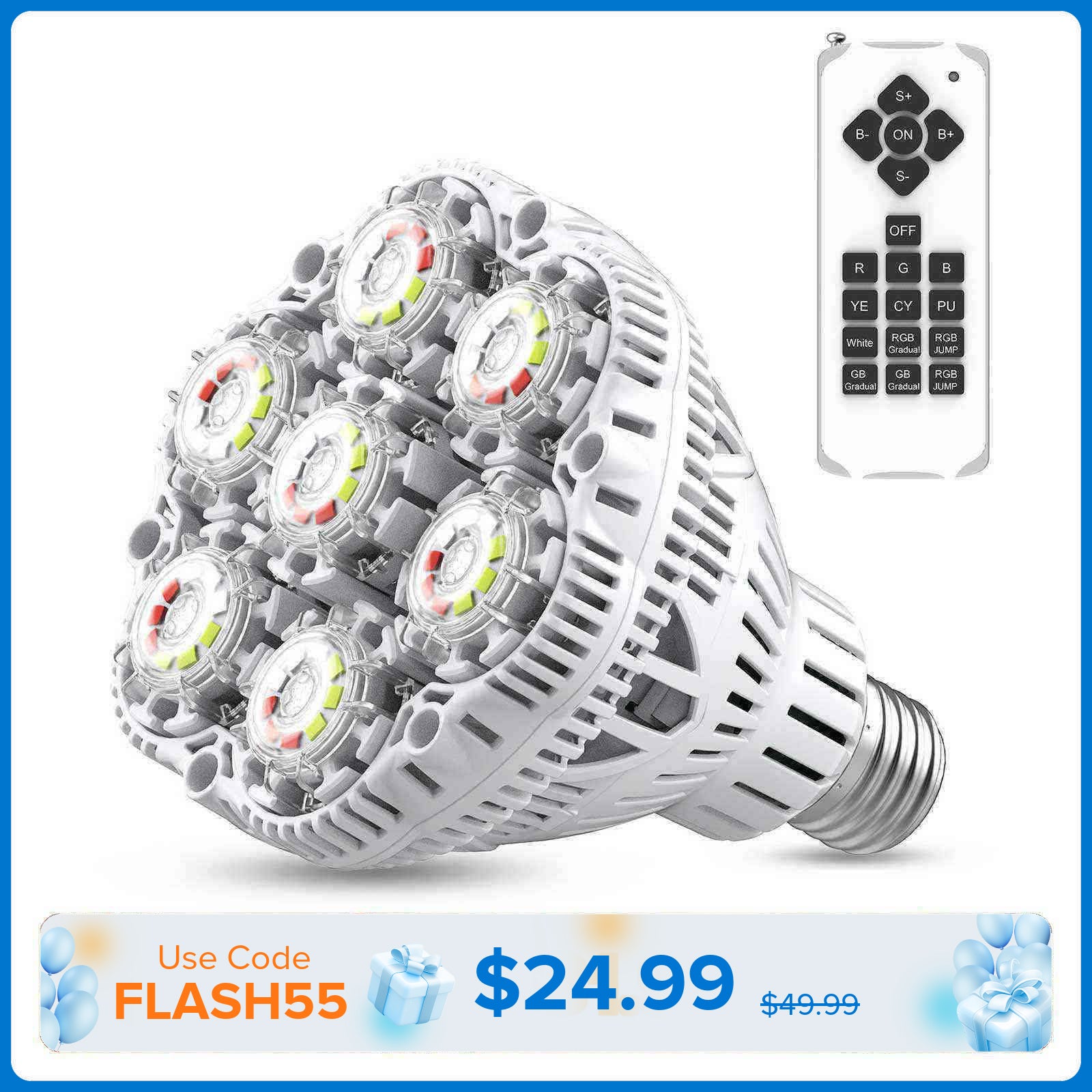 BR30 30W LED RGB Pool Light Bulb (US ONLY)