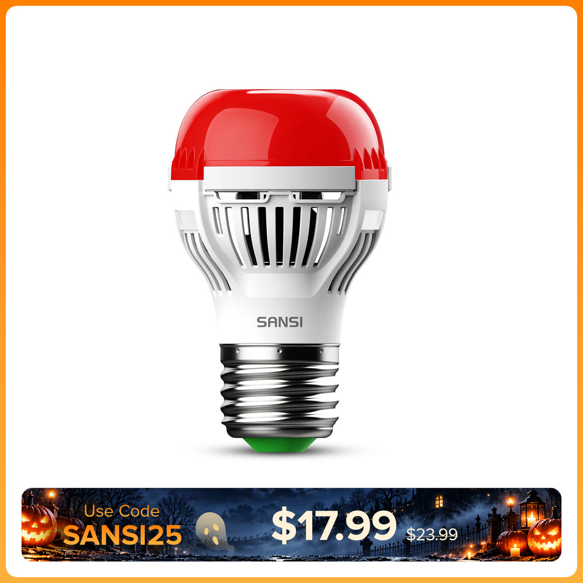 SANSI A15 6W 670nm Red Light Bulb for Sleep Therapy(US/CA ONLY)