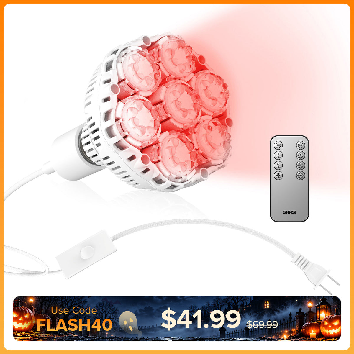 SANSI 32W Red Light Therapy for Body Face(US/EU ONLY)