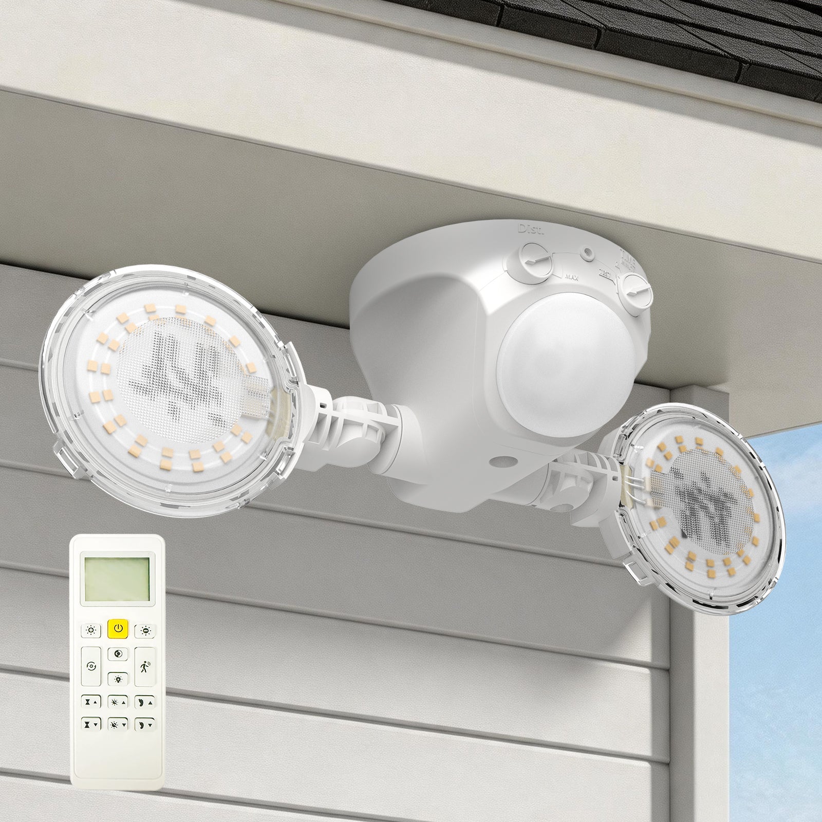 45 W LED-Sicherheitsleuchte (Dämmerung bis Morgengrauen & Bewegungssensor) NUR EU/UK