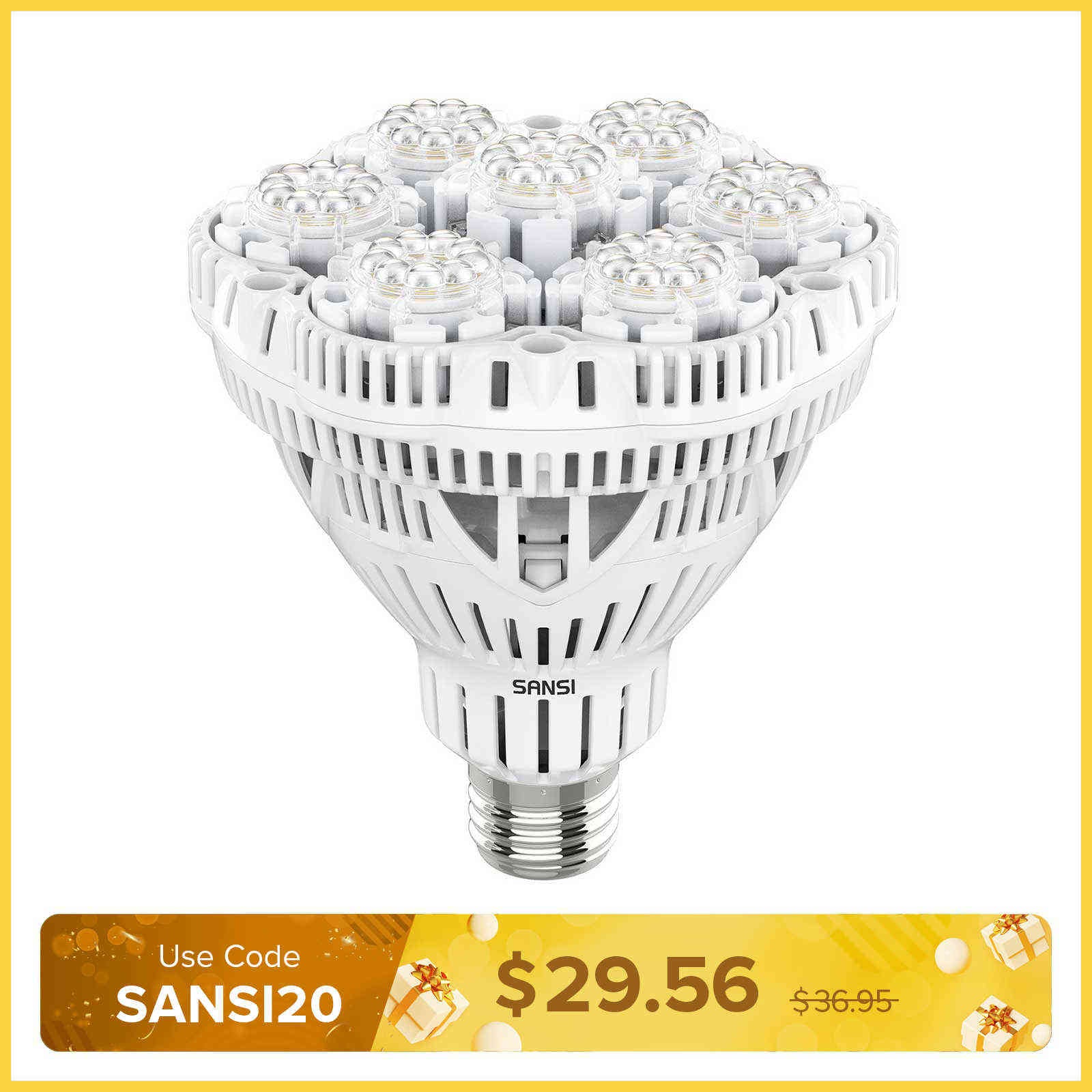 BR30 36W LED Grow Light Bulb