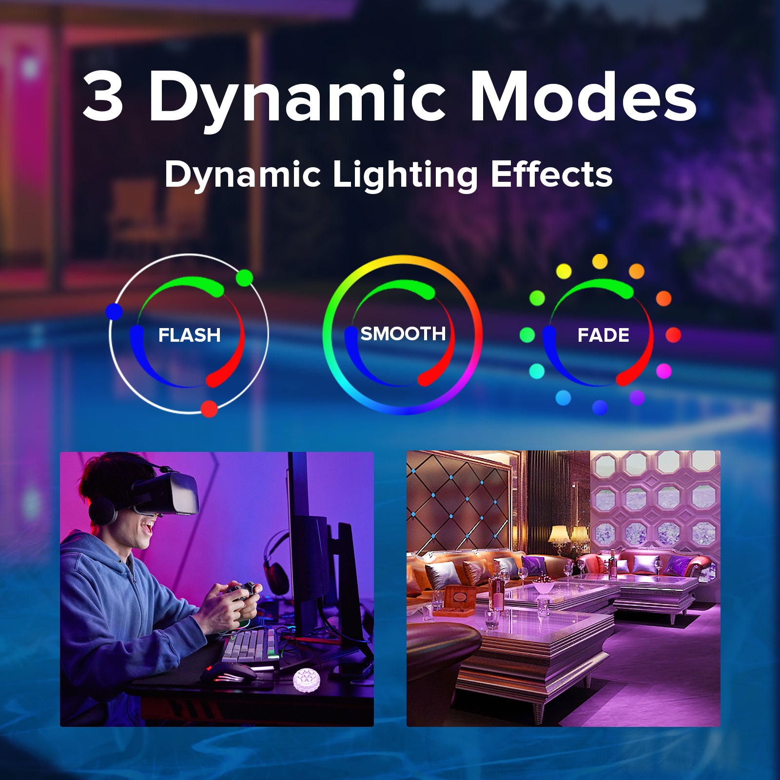 SANSI Upgraded RGB Pool Light