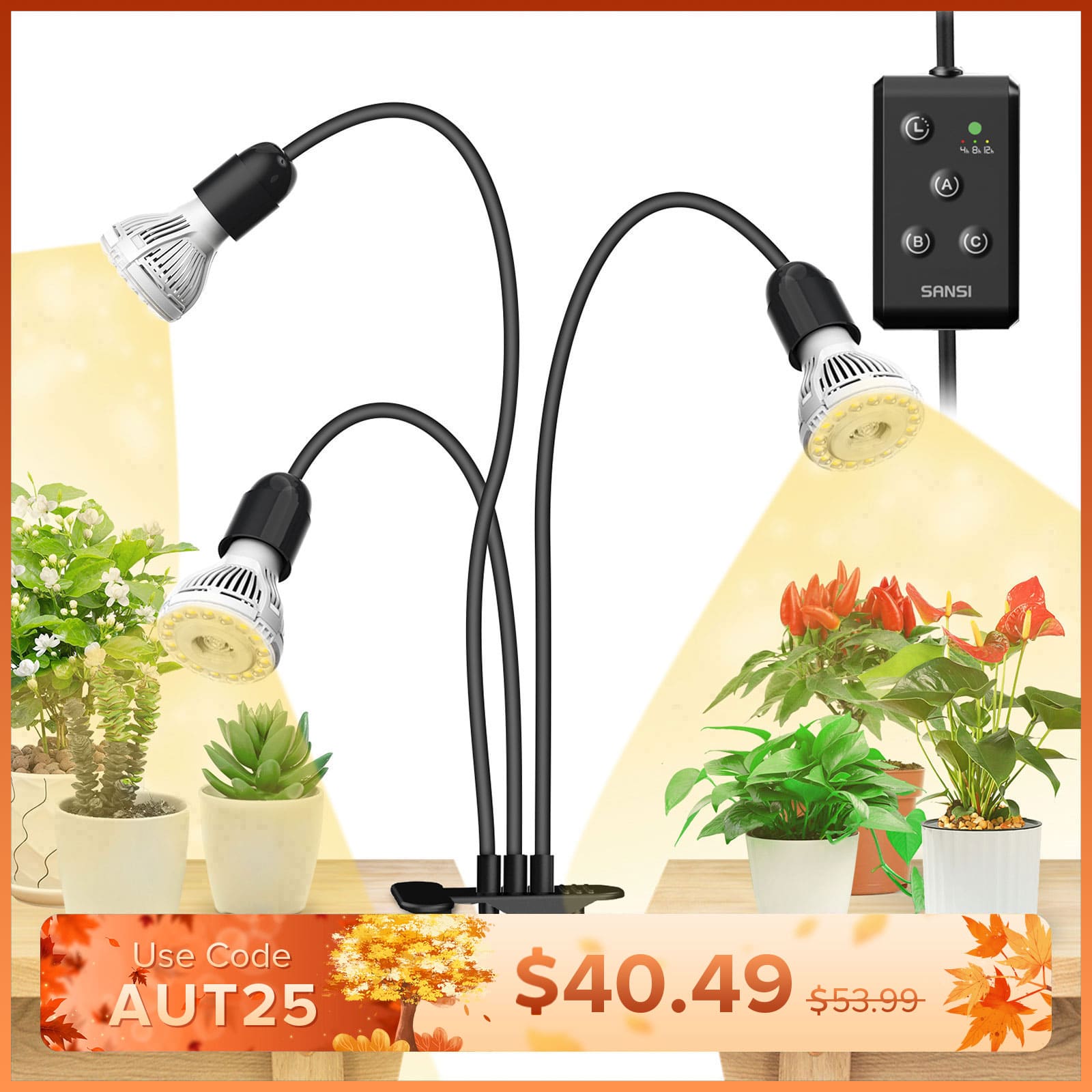 60W LED Infrared Sensor Garage Light (Folding Wings) (US ONLY),Buy one Get one 50% OFF.