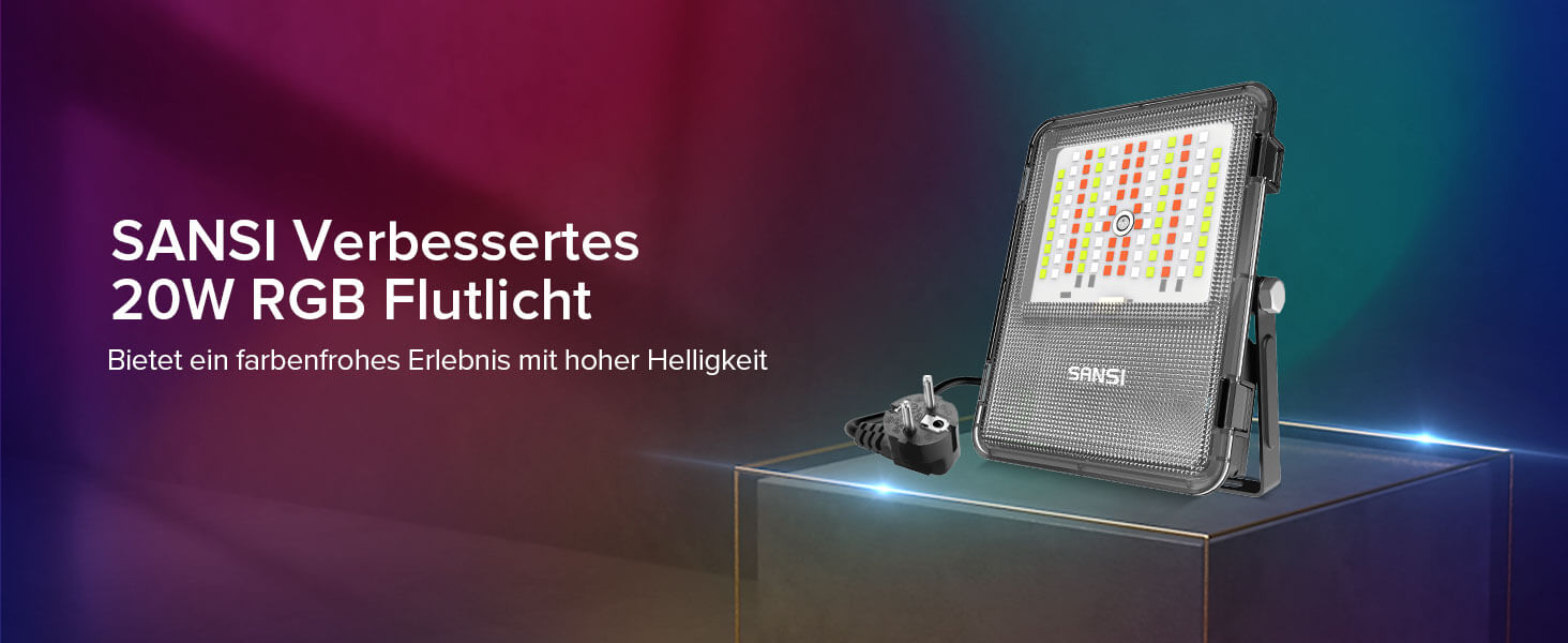 20W RGB LED Flood Light (EU ONLY)