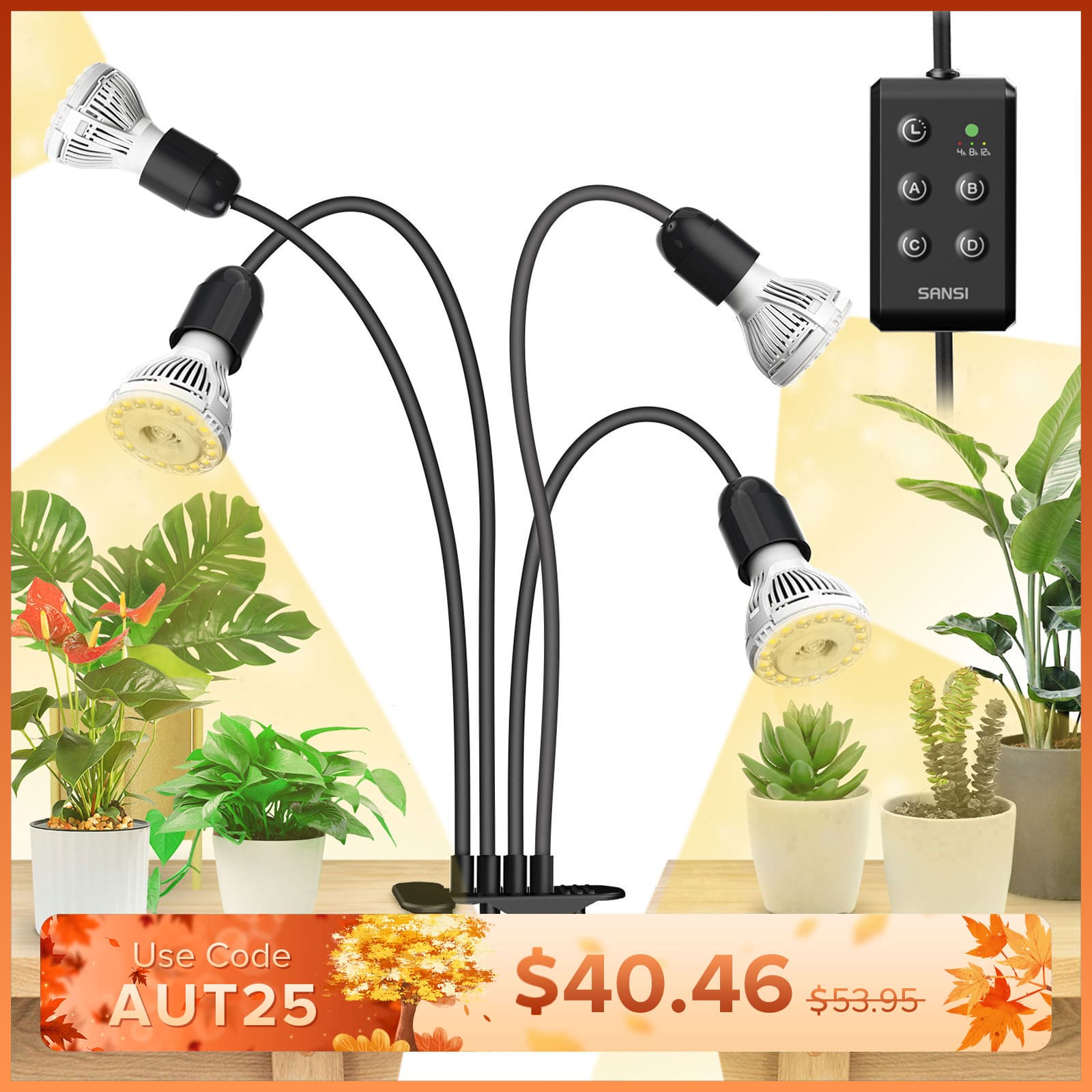 Rechargeable grow light discount
