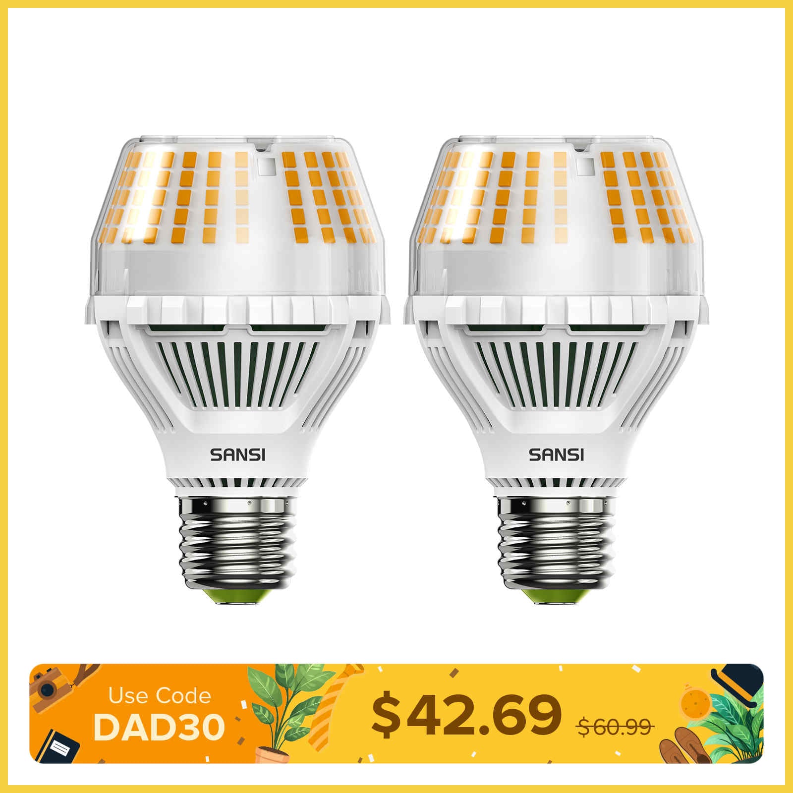 Verbesserte dimmbare A19 17W LED 3000K/5000K Glühbirne (NUR USA)