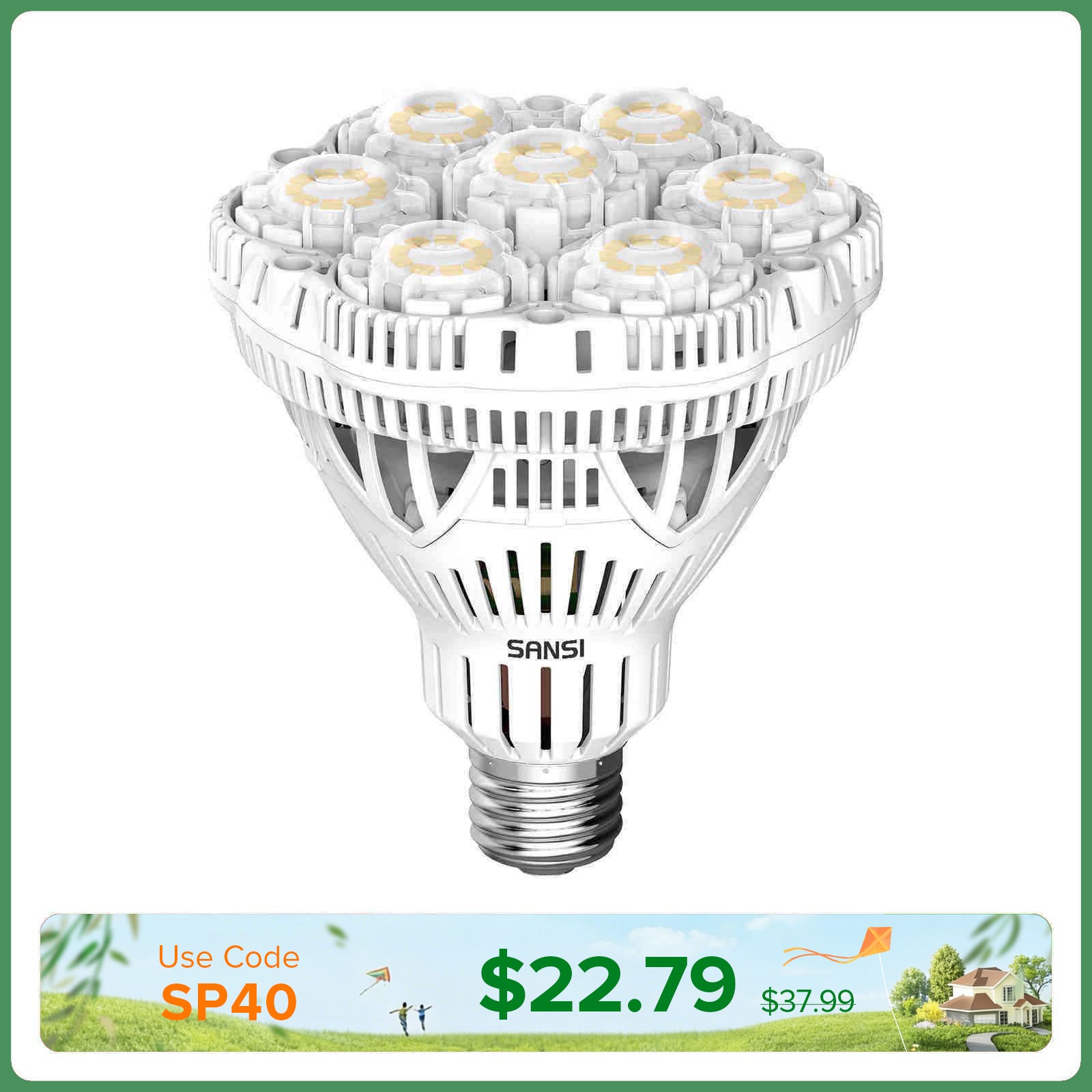 BR30 40W LED Light Bulb (EU/UK ONLY)