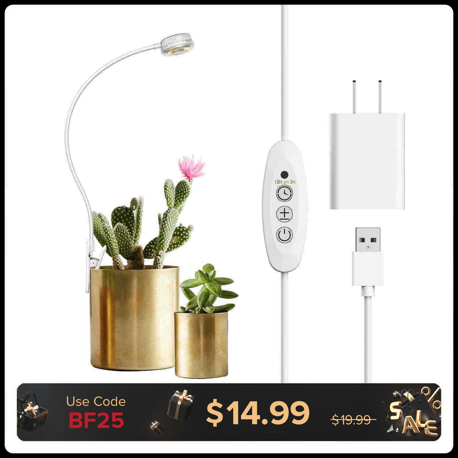 Pot Clip LED Grow Light