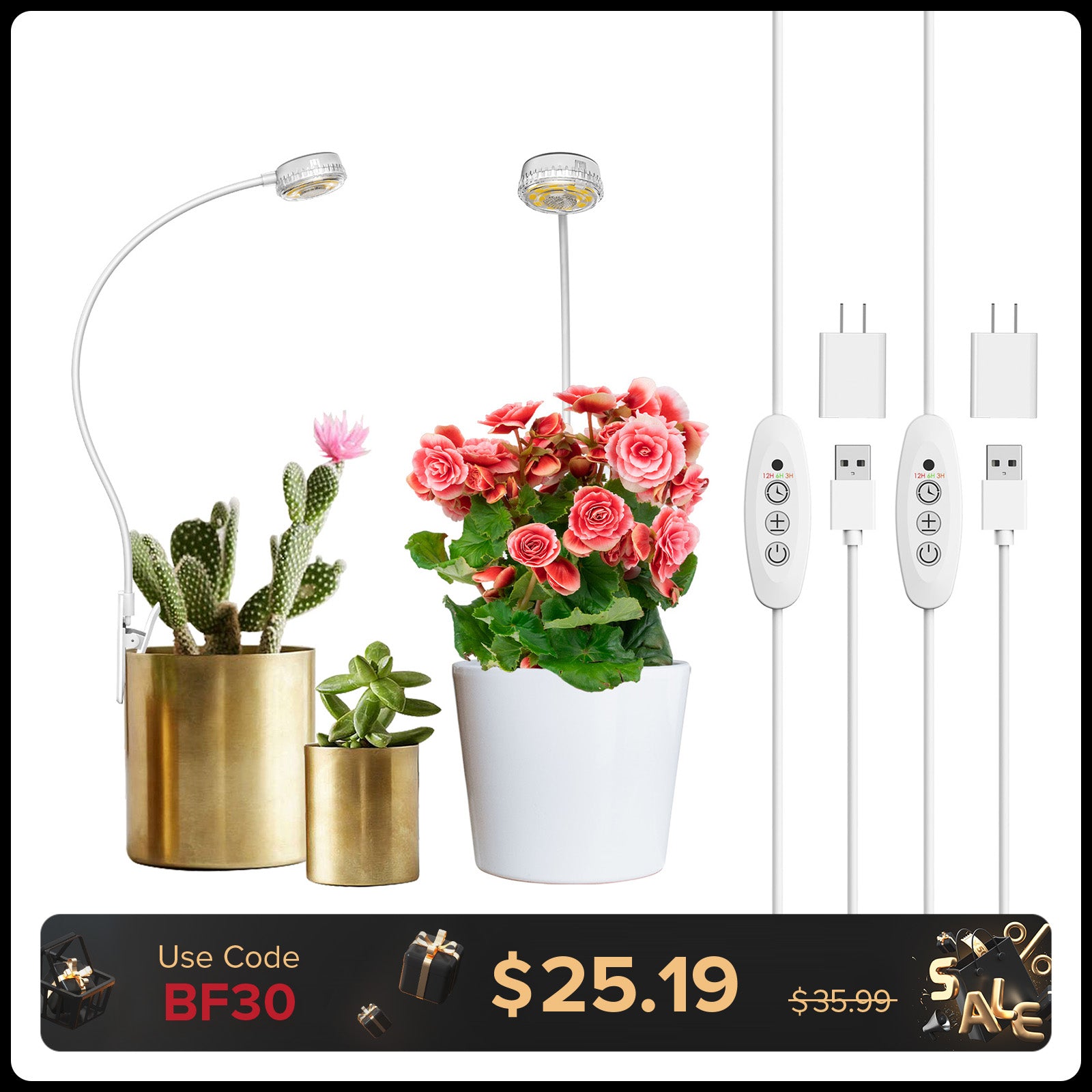 Pot Clip LED Grow Light