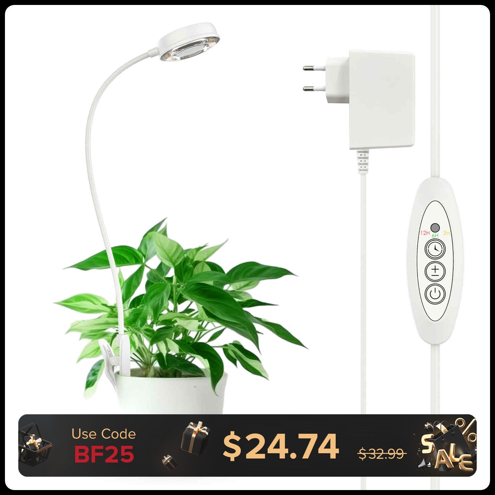 10W Pot Clip Led Grow Light