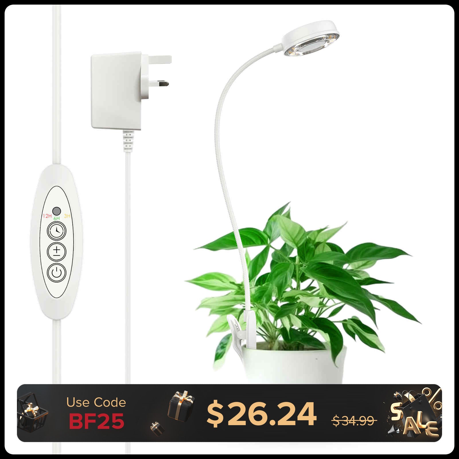 10W Pot Clip Led Grow Light