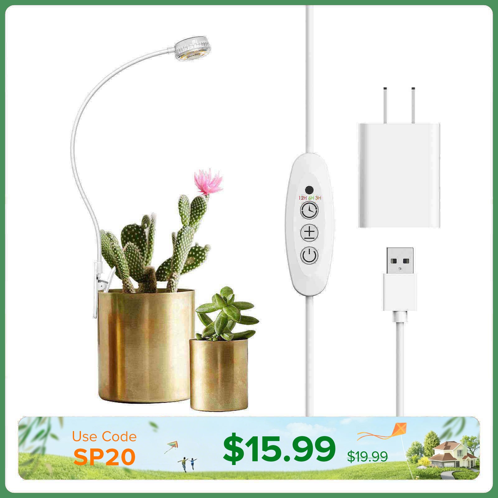 5W Pot Clip LED Grow Light