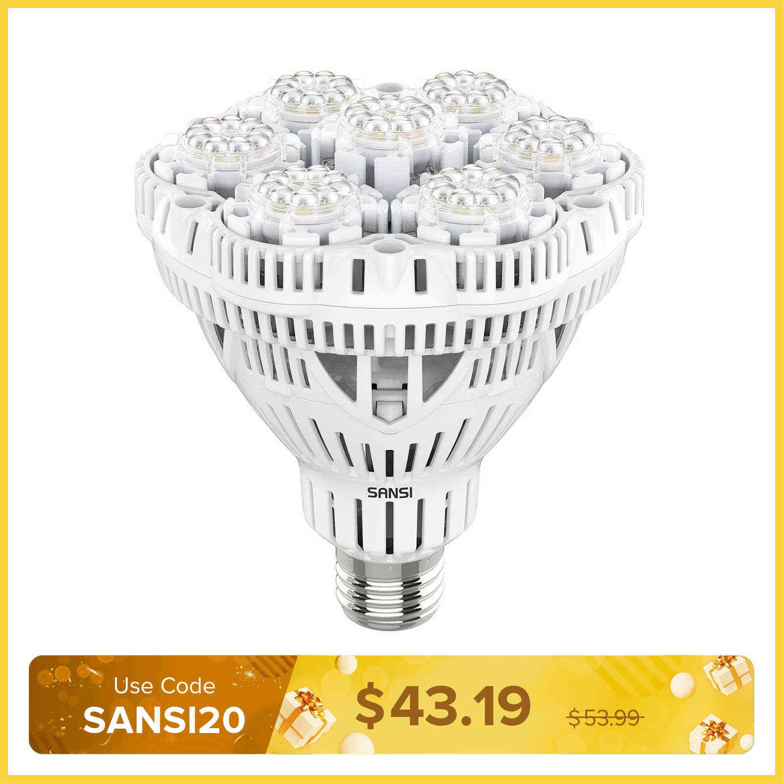 BR30 36W LED Grow Light Bulb