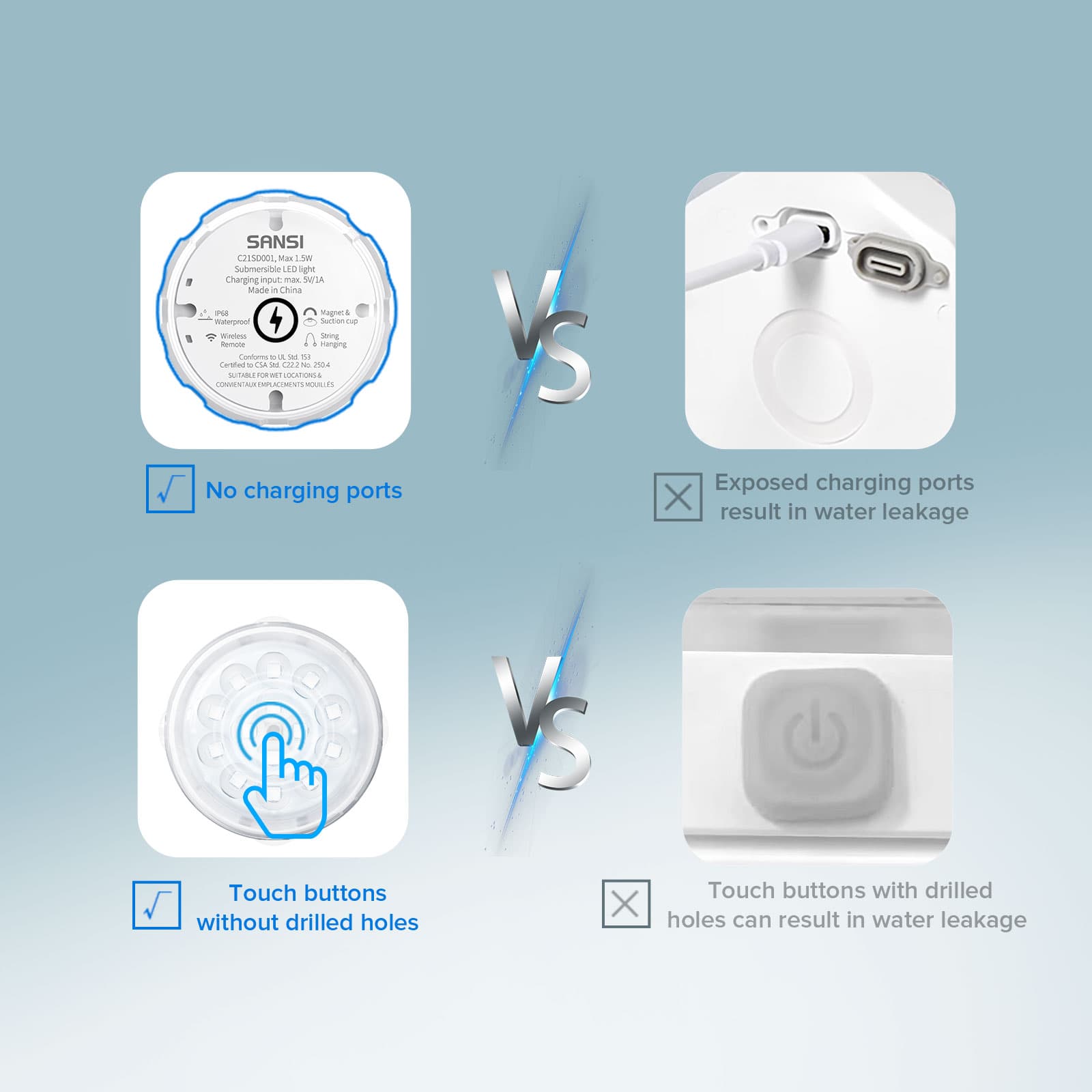 Wireless Charging RGB Color Changing Mood Light (US ONLY)