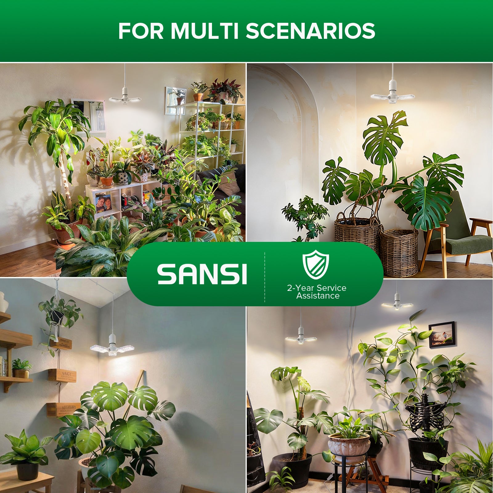 SANSI 30W Folding Wings LED Grow Light (US ONLY)