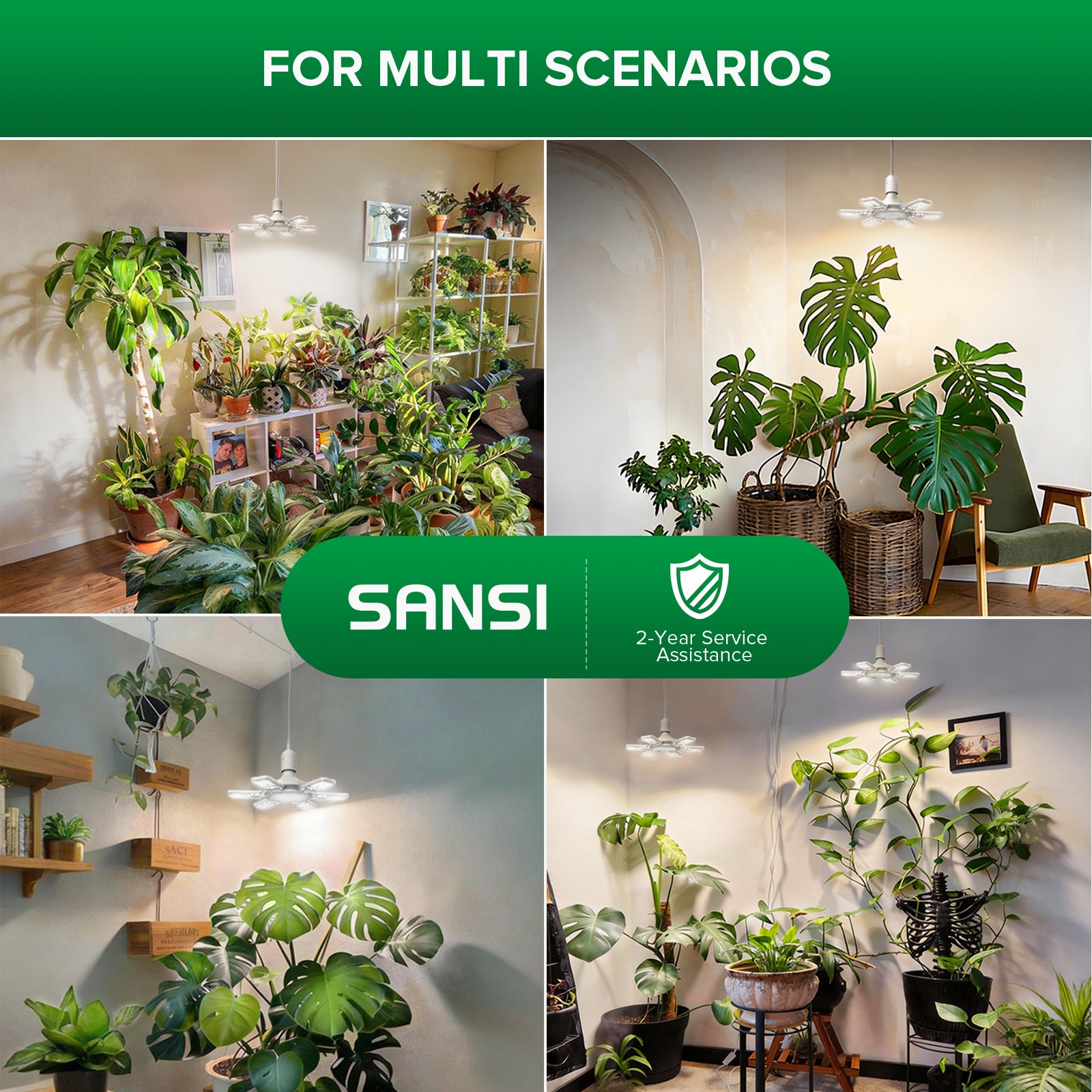 SANSI 60W Folding Wings LED Grow Light (US ONLY)