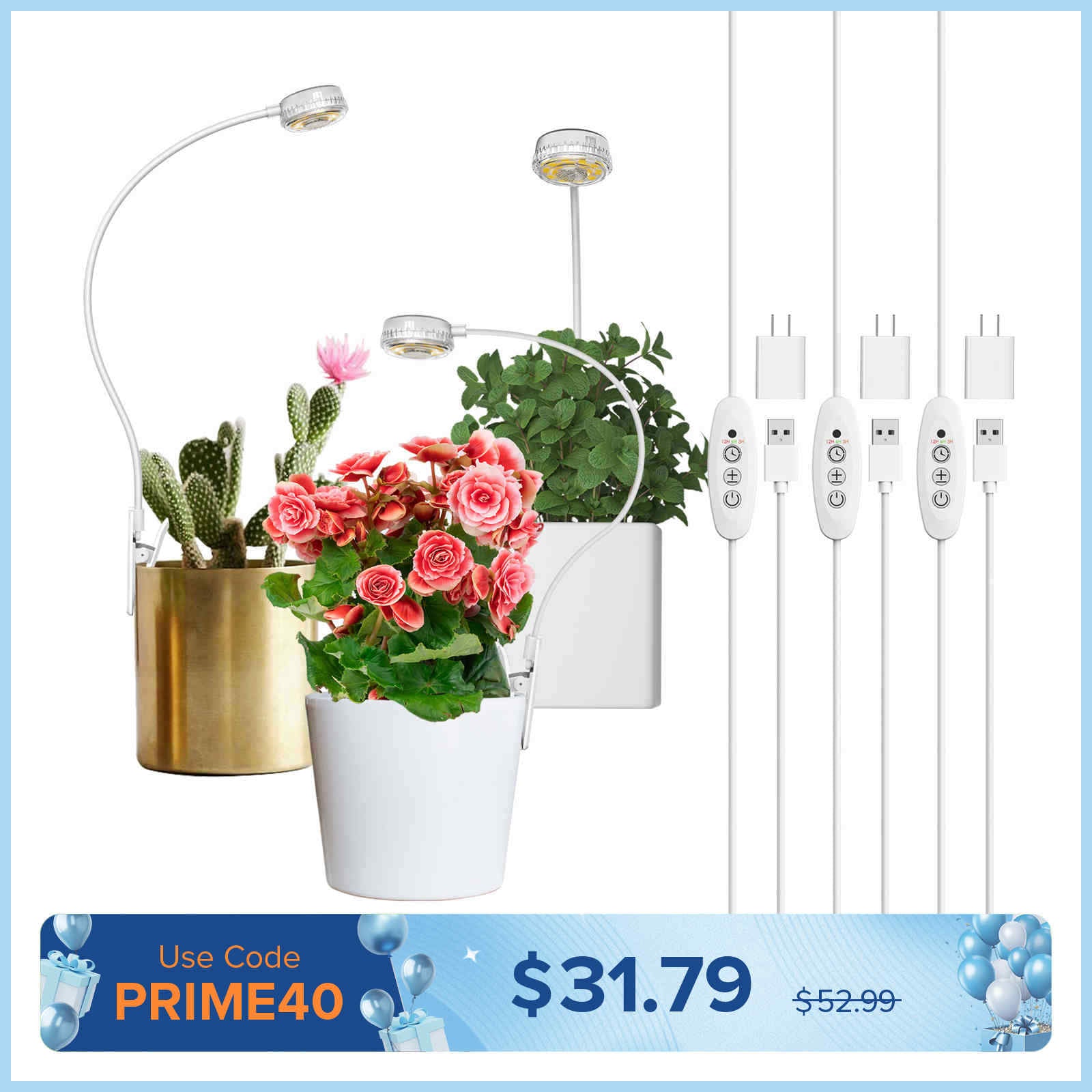 Pot Clip LED Grow Light
