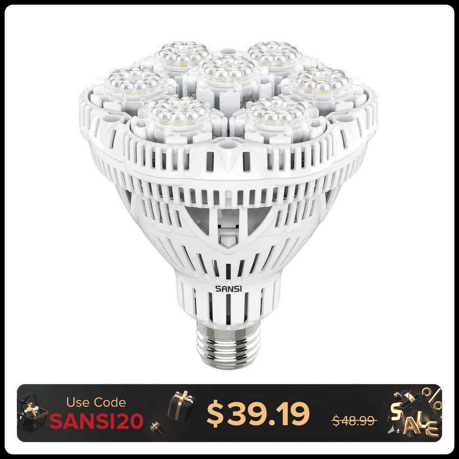 BR30 36W LED Grow Light Bulb