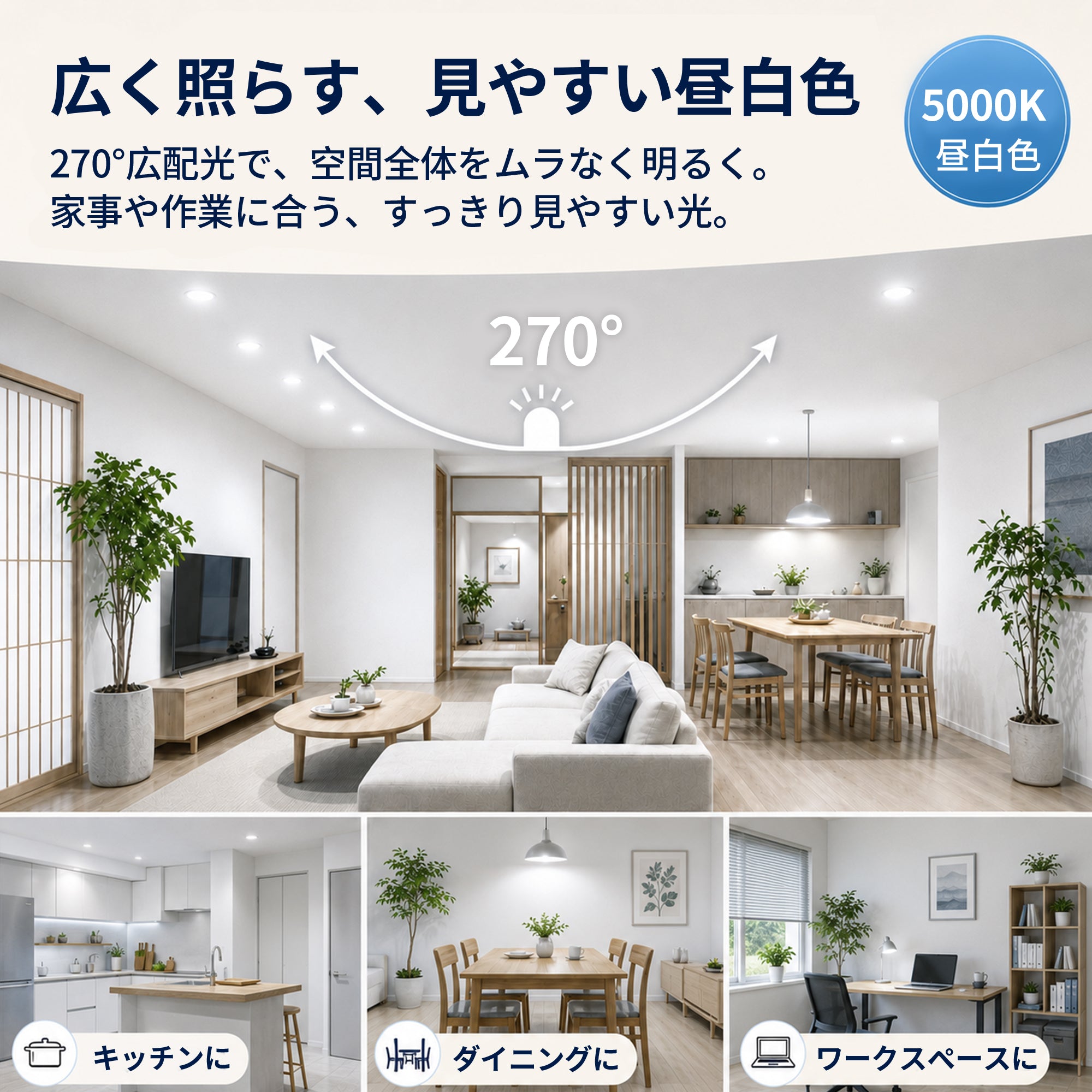 SANSI A15 15W 3000K/5000K LED Light Bulb (JP ONLY)