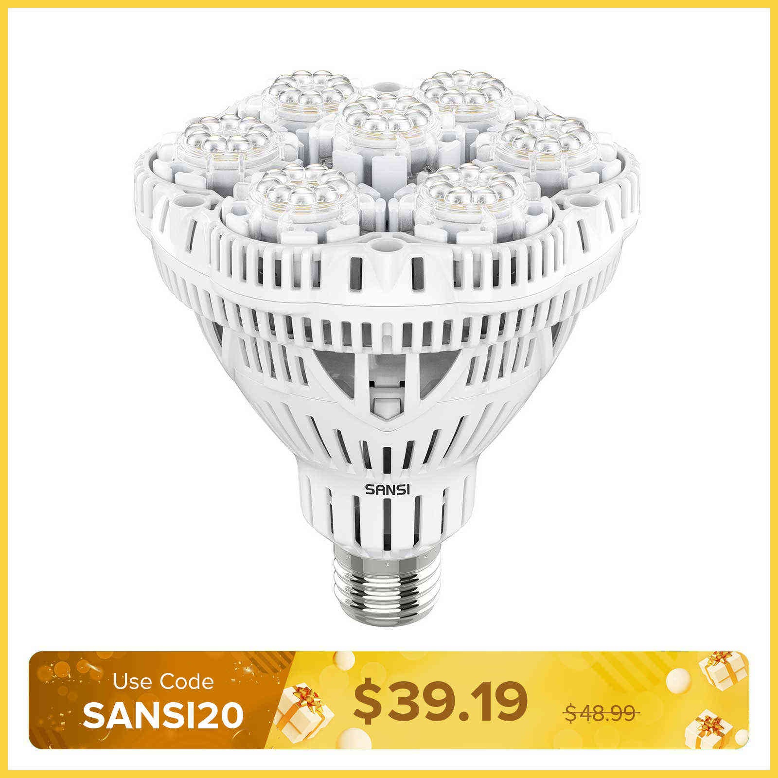 BR30 36W LED Grow Light Bulb