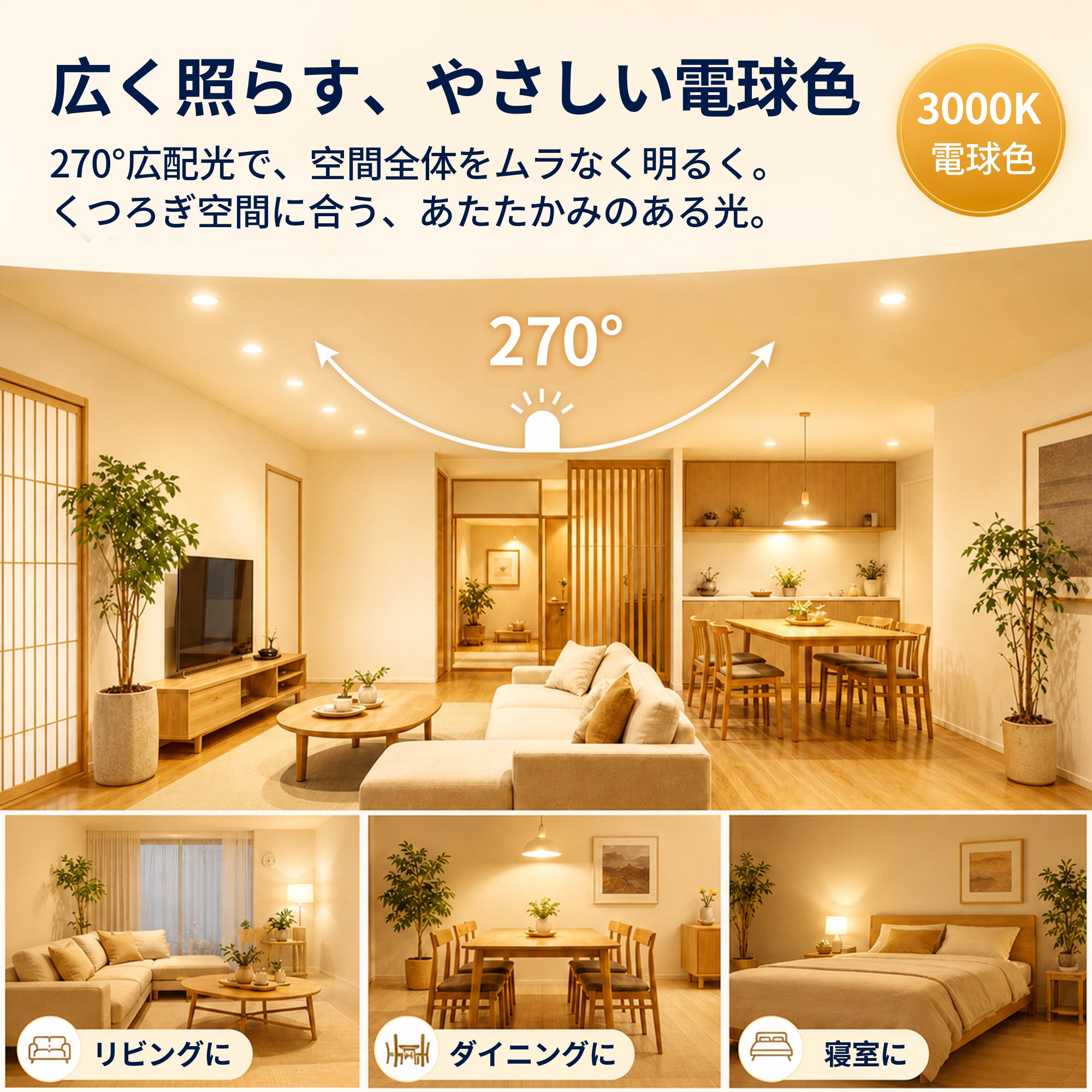 SANSI A15 15W 3000K/5000K LED Light Bulb (JP ONLY)
