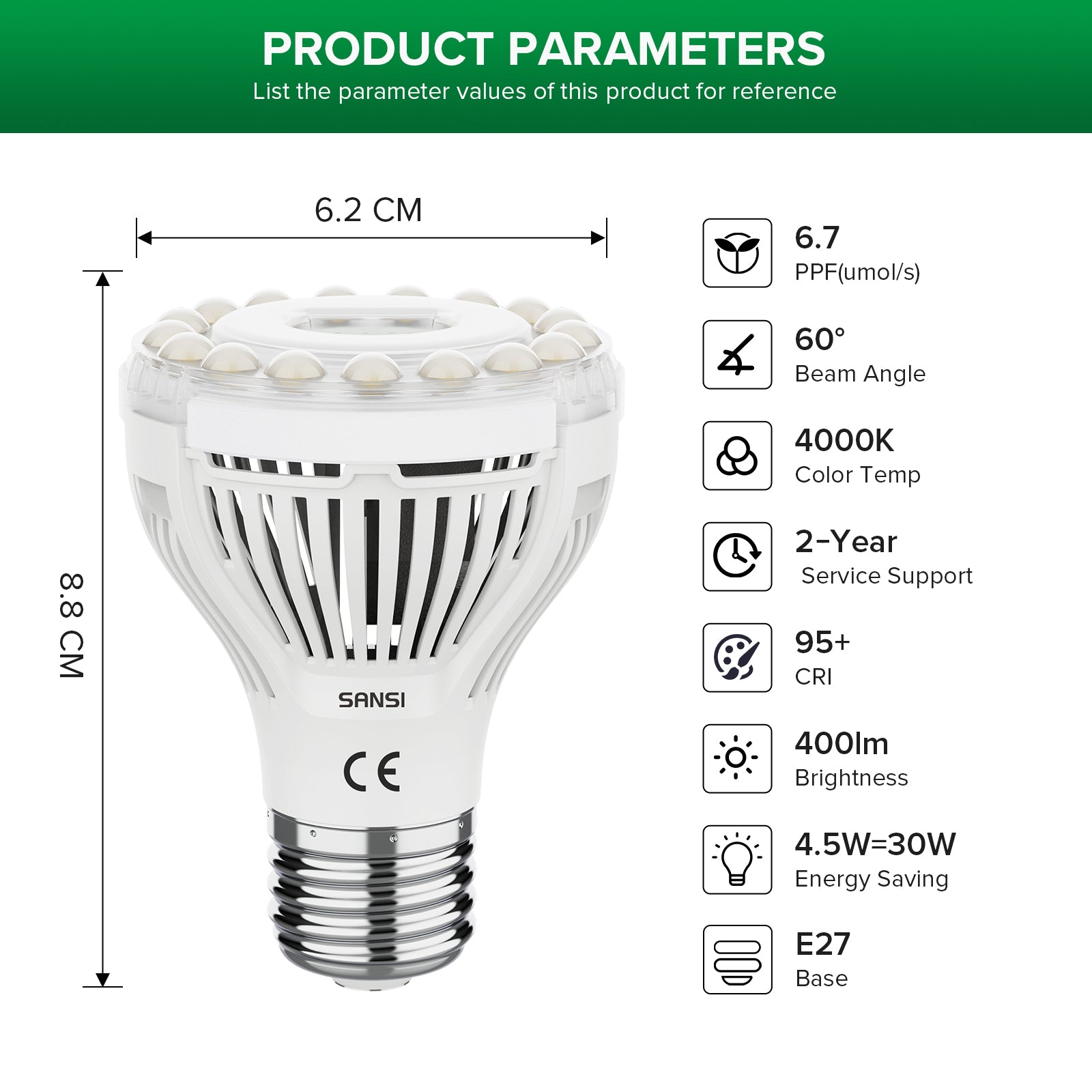Lampadina LED PAR20 da 4,5 W con telecomando (SOLO UE/Regno Unito)
