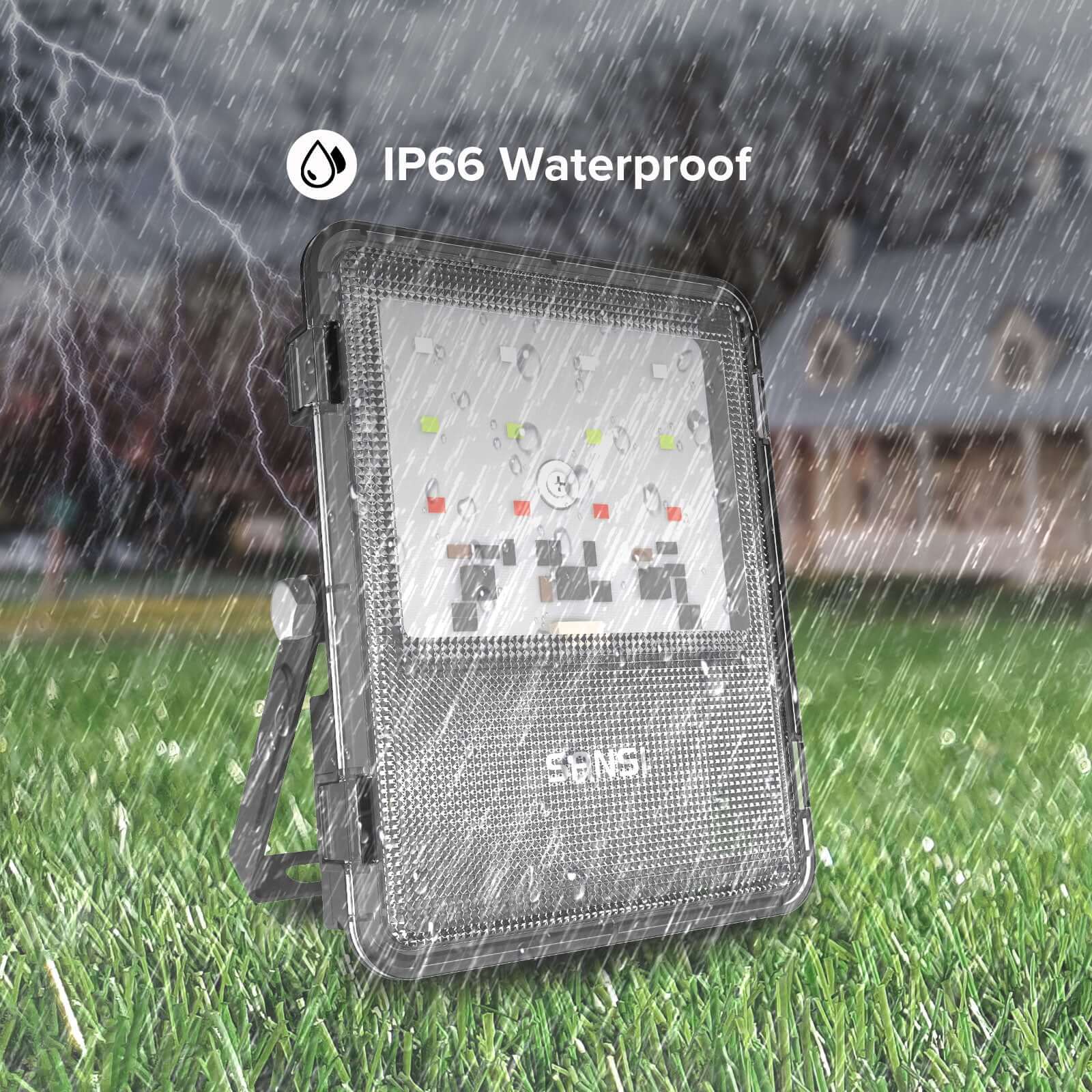 40W RGB Led Flood Light (US ONLY) is IP66 Waterproof.