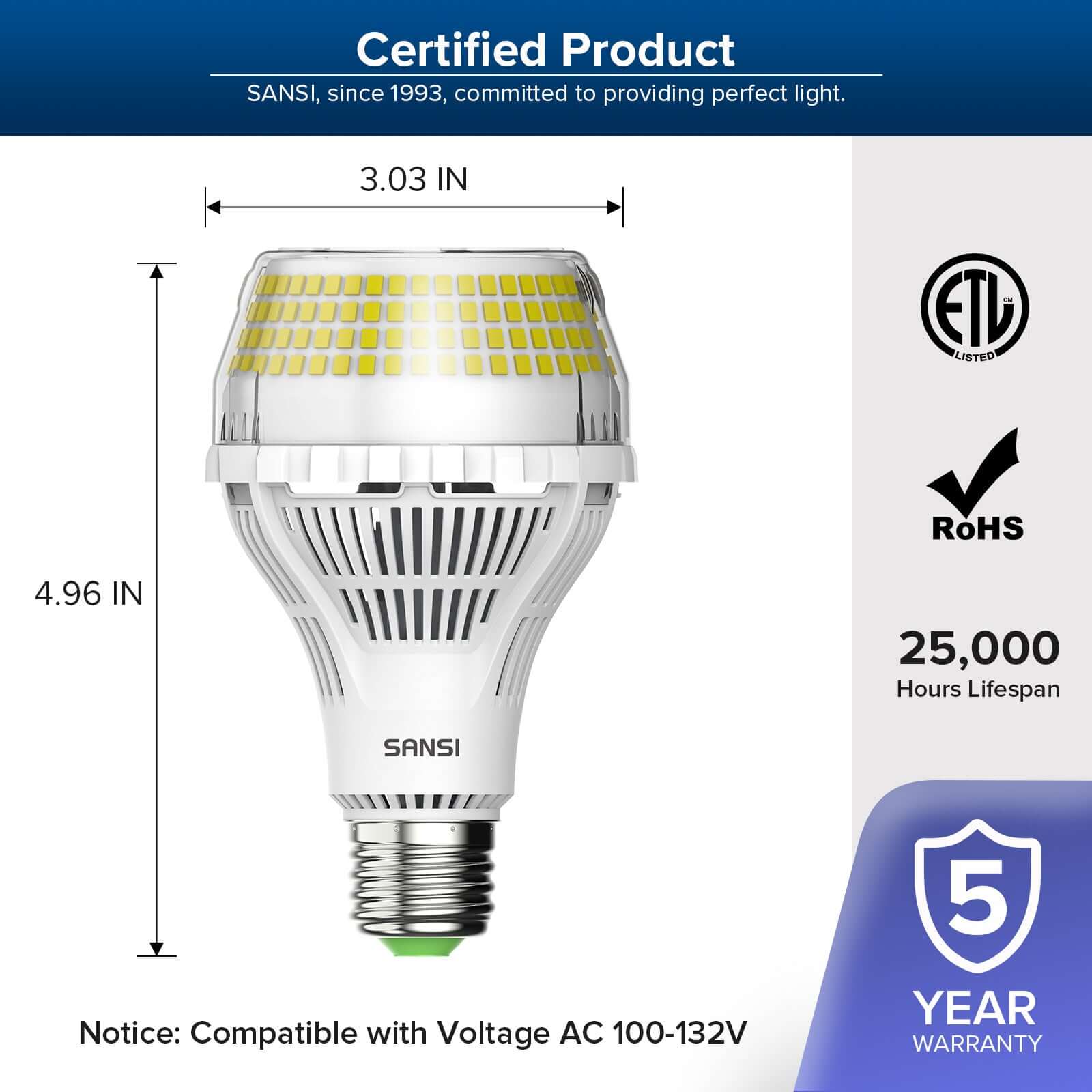 A21 40W LED Light Bulb (US/CA ONLY)