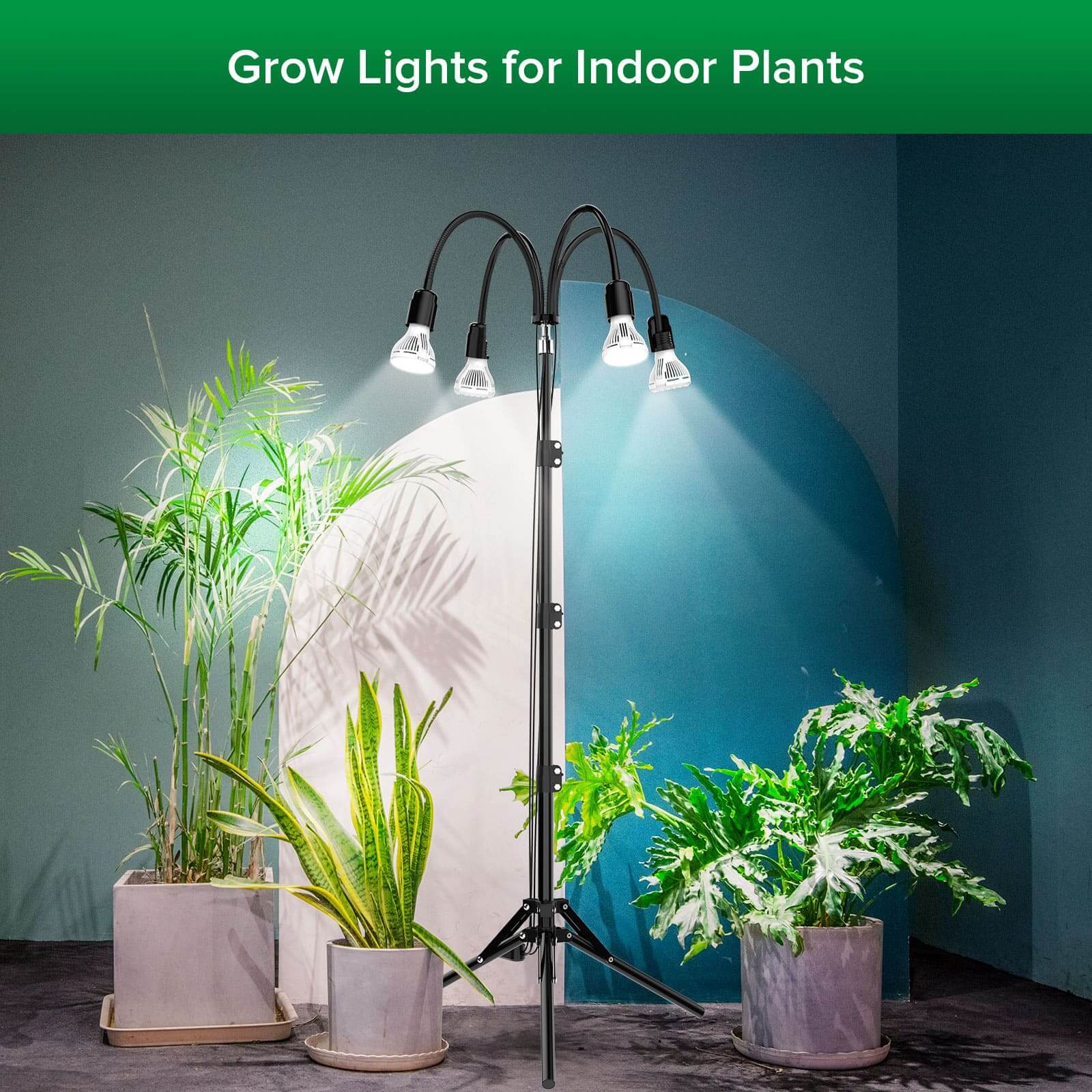 40W Adjustable Tripod Stand Remote Control Grow Light, grow lights for indoor plants.