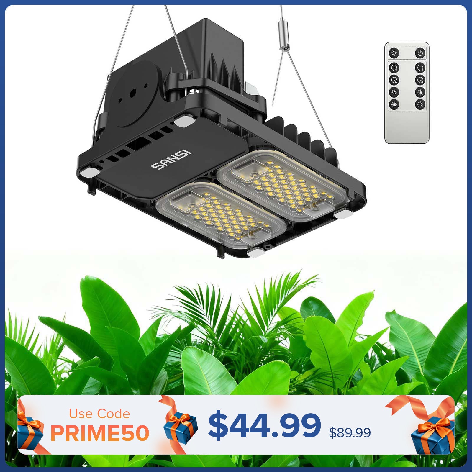 Lampada LED da coltivazione SANSI da 70 W | Telecomando