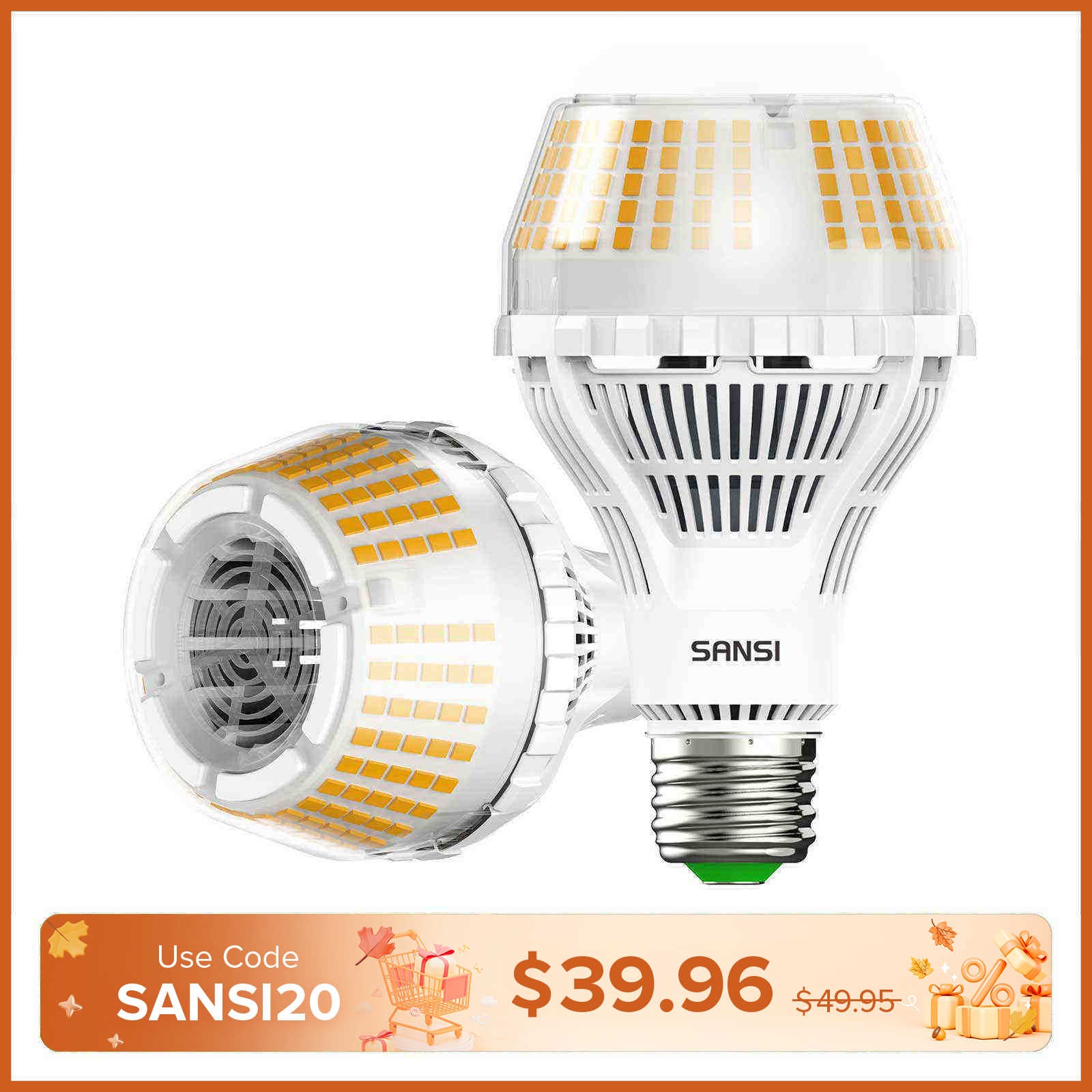 Upgraded (Non-)Dimmable A21 27W LED 3000K/5000K Light Bulb(US/CA ONLY)
