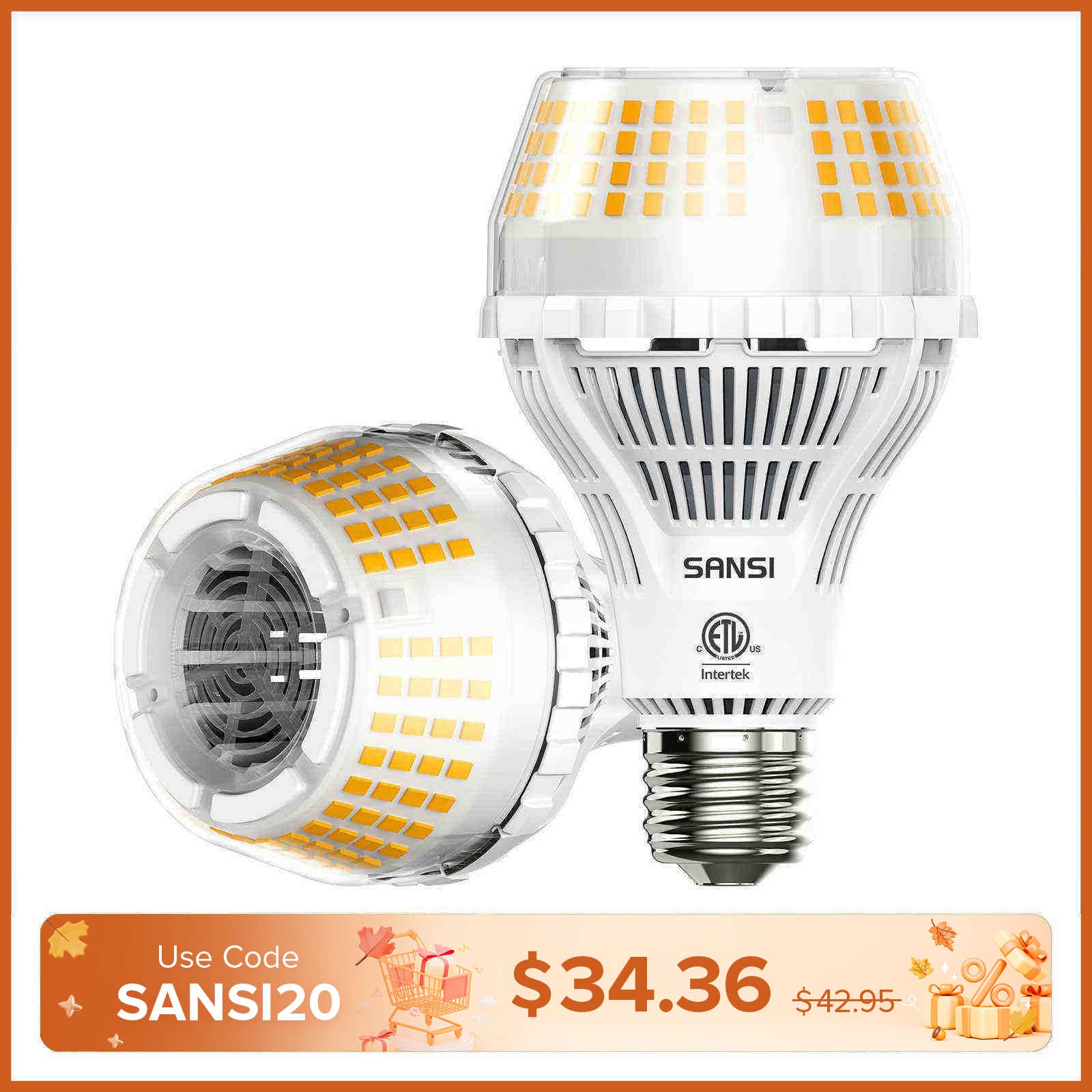 Upgraded A21 22W LED 3000K/5000K Light Bulb(US ONLY)