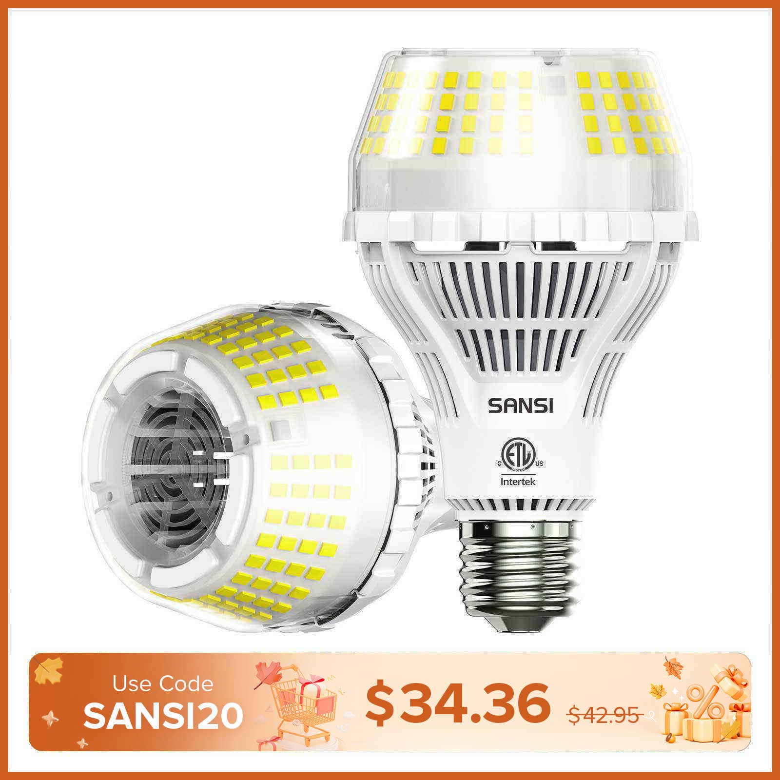 Upgraded A21 22W LED 3000K/5000K Light Bulb(US ONLY)