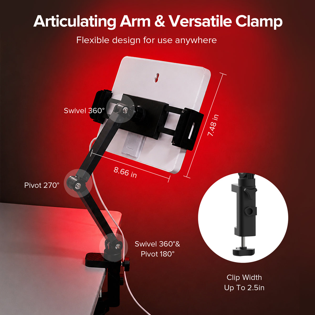 SANSI 35W Clip-On Red Light Therapy Panel for Body Face (US ONLY)
