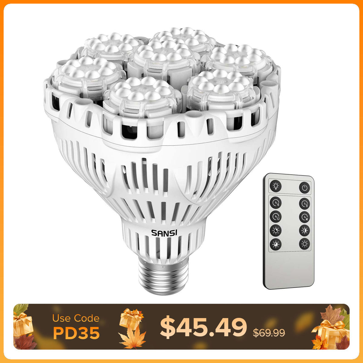BR30 40W LED-Pflanzenlampe mit Fernbedienung