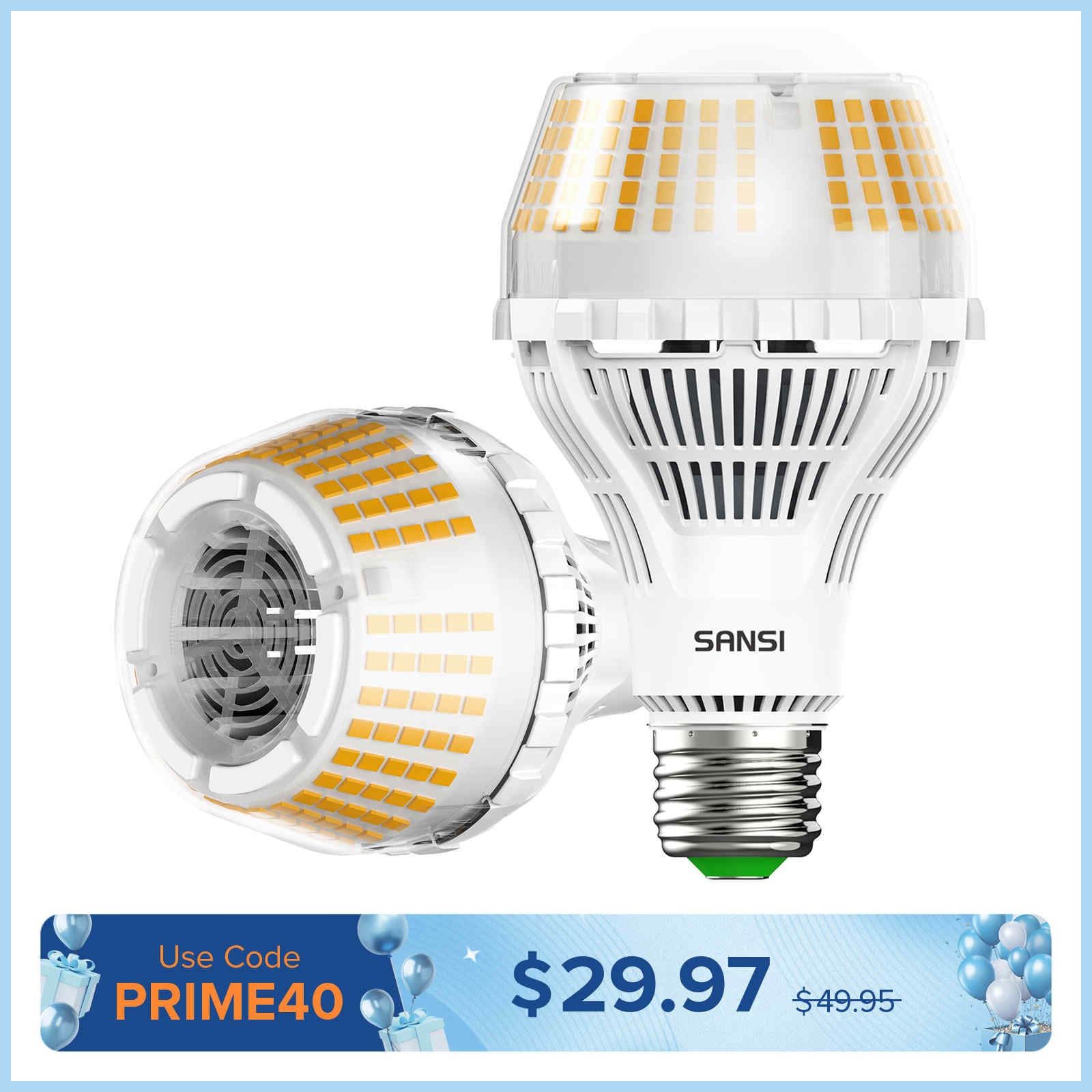 Upgraded (Non-)Dimmable A21 27W LED 3000K/5000K Light Bulb(US/CA ONLY)