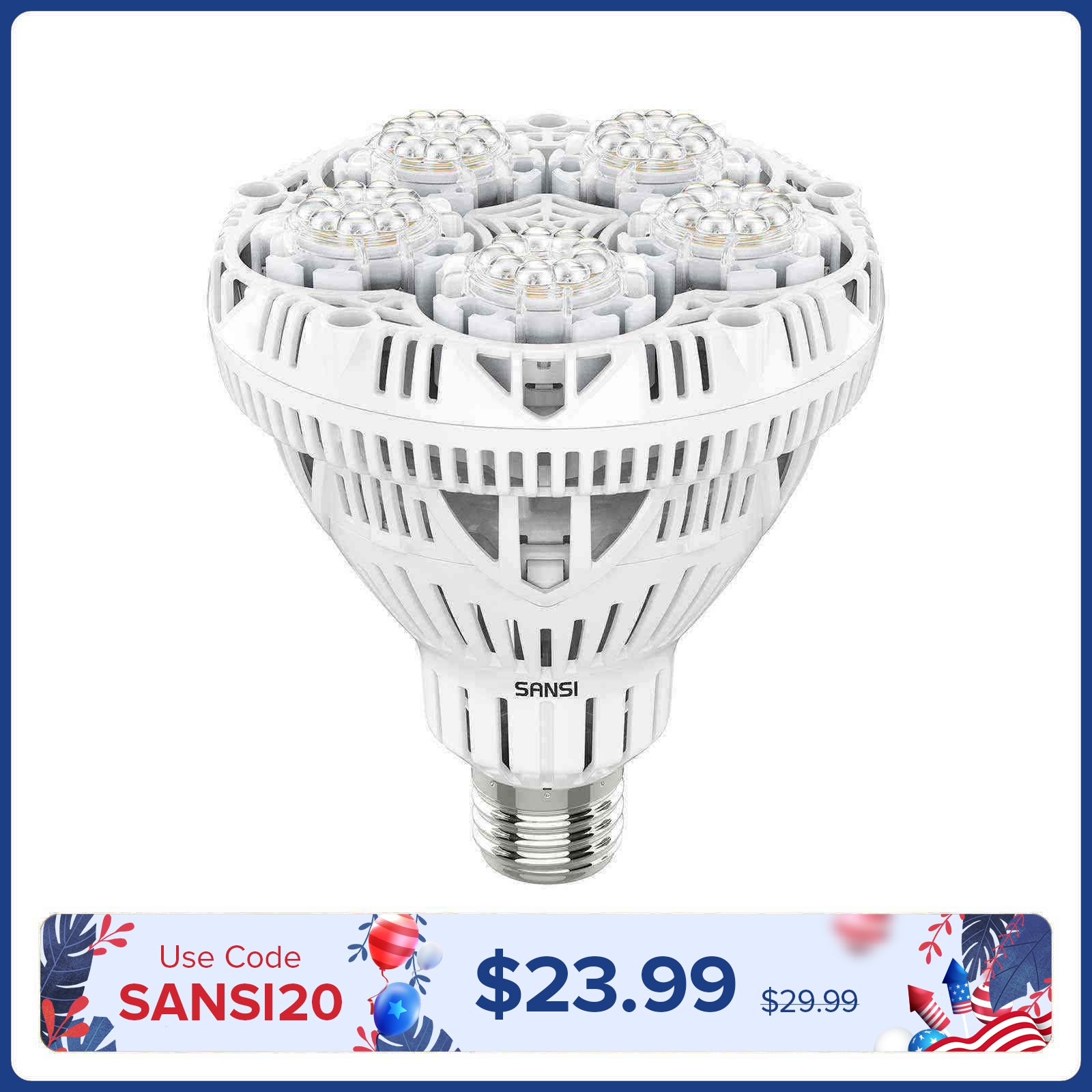 Lampadina LED per la coltivazione BR30 da 24 W