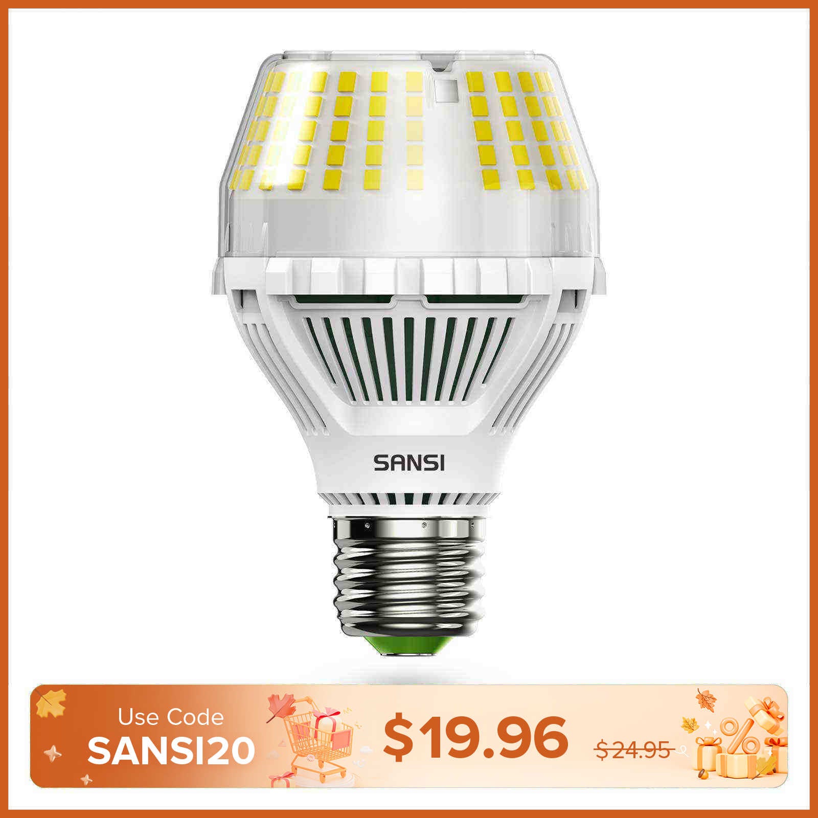 Upgraded Dimmable A19 17W LED 3000K/5000K Light Bulb(US/EU ONLY)